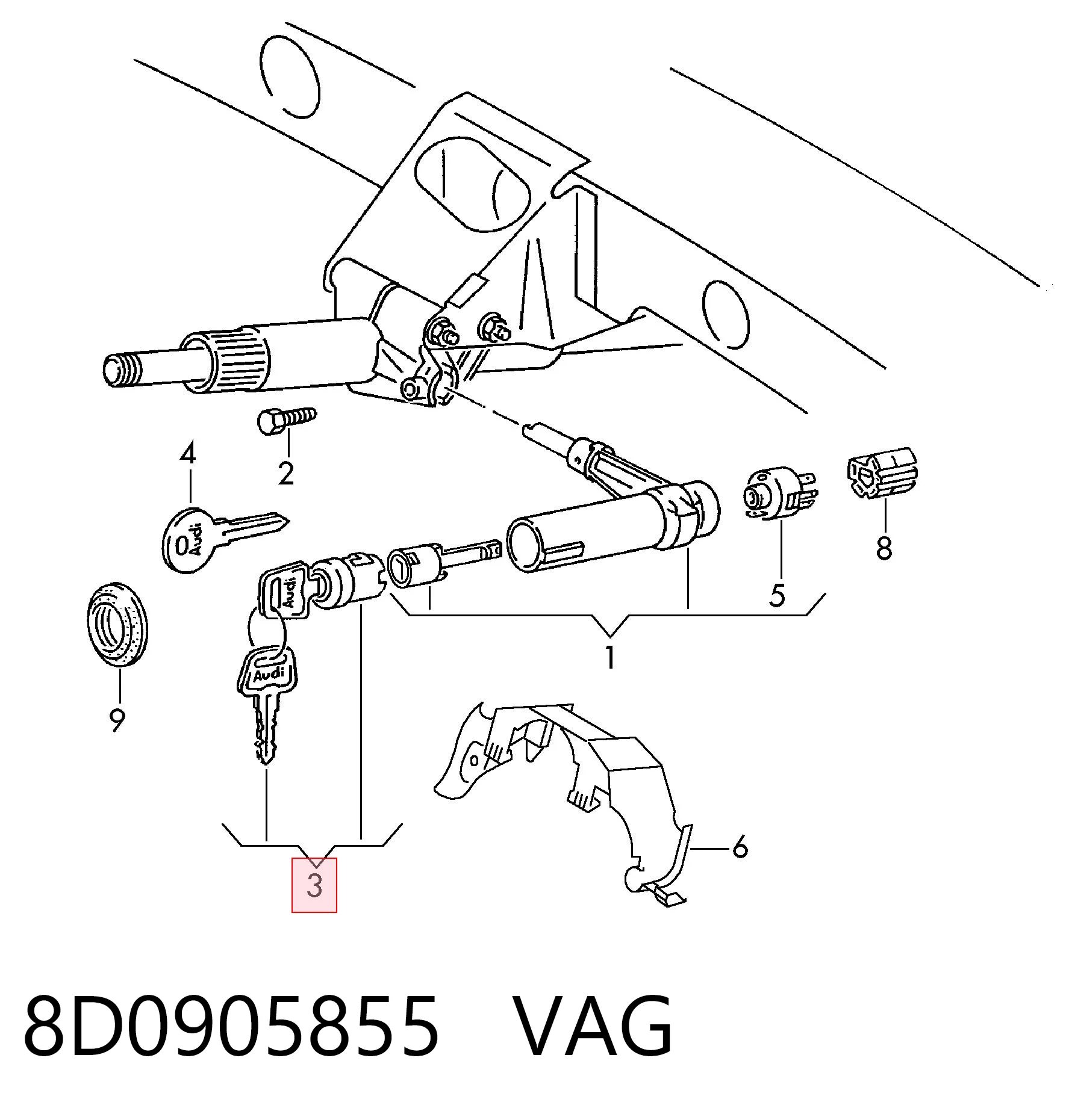 8D0905855 VAG