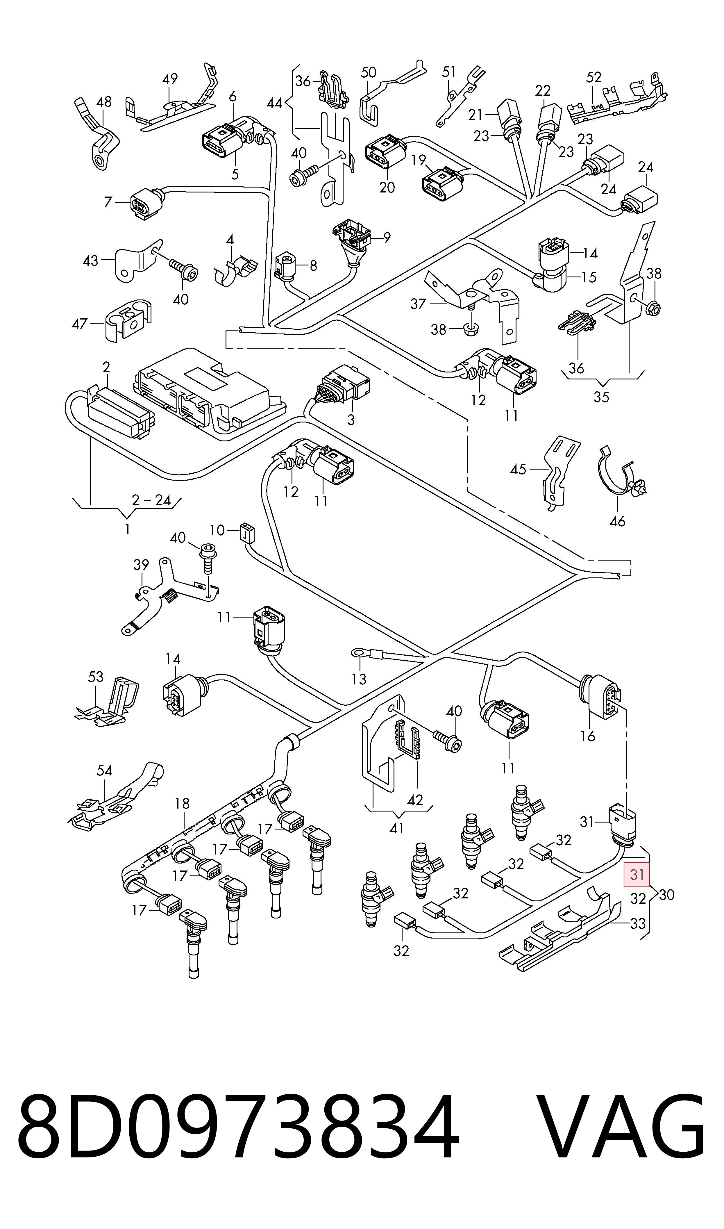  VAG 8D0973834 цена, от 5.68 USD