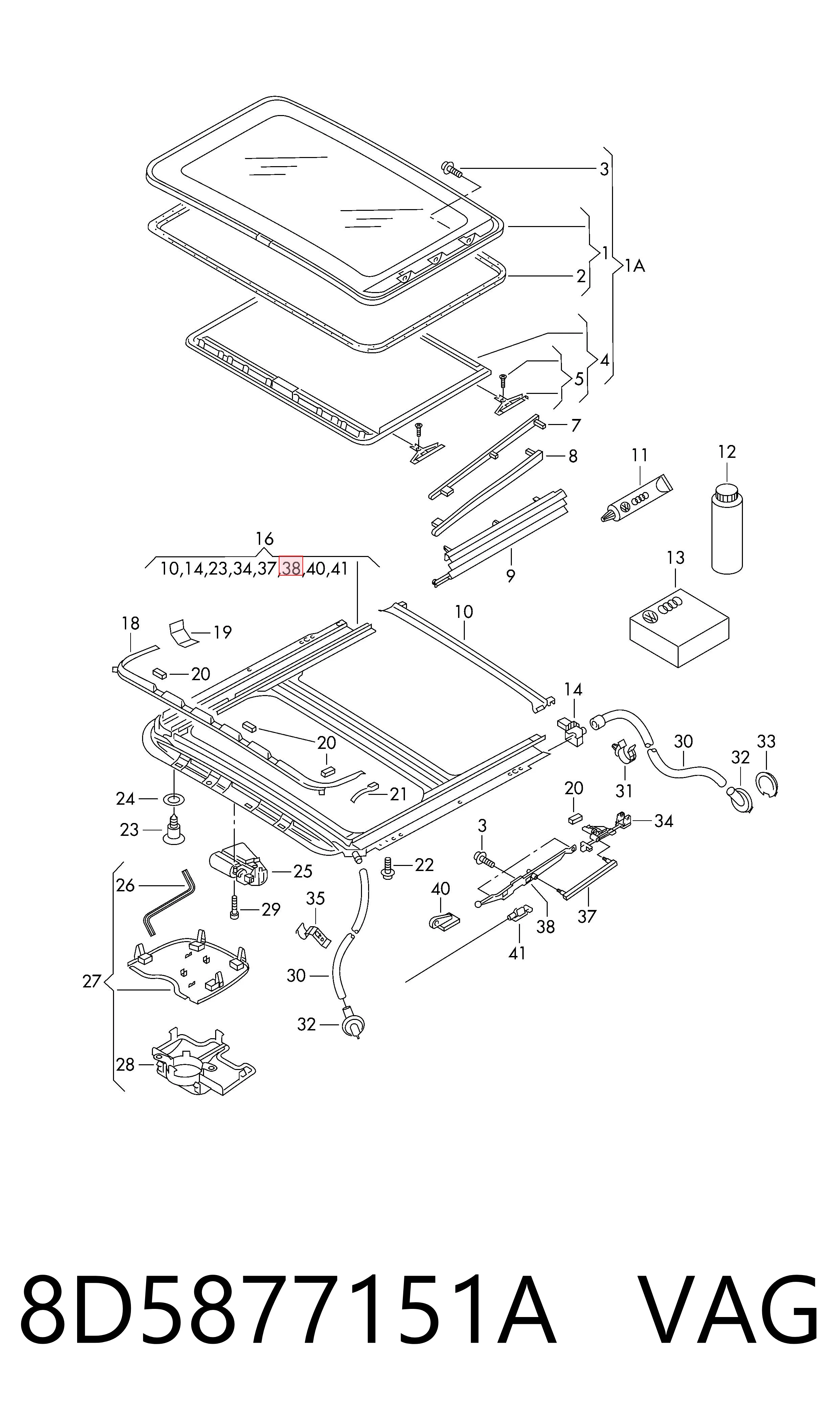  VAG 8D5877151A цена, от 33.86 USD