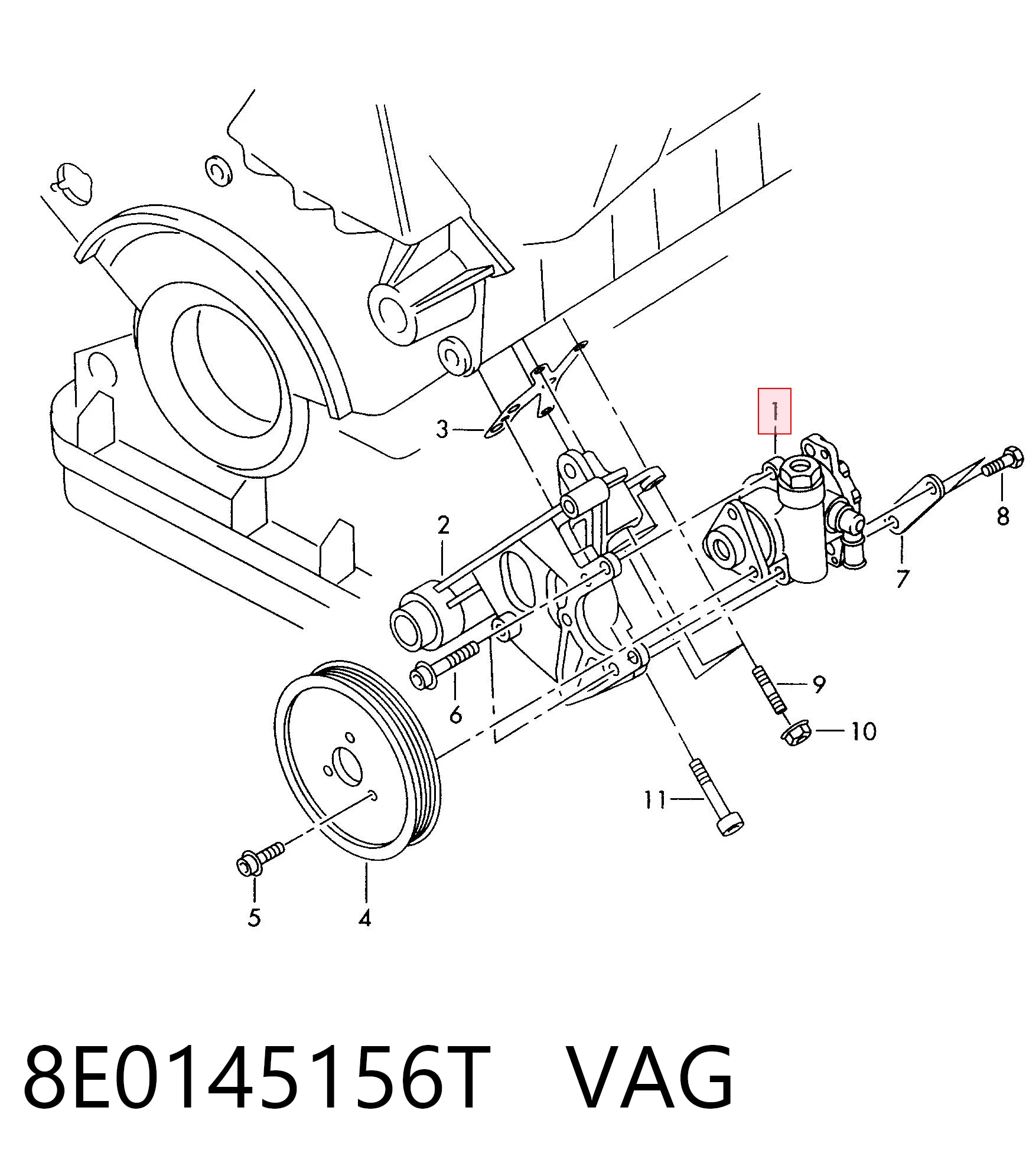 8E0145156T VAG ГУР руля