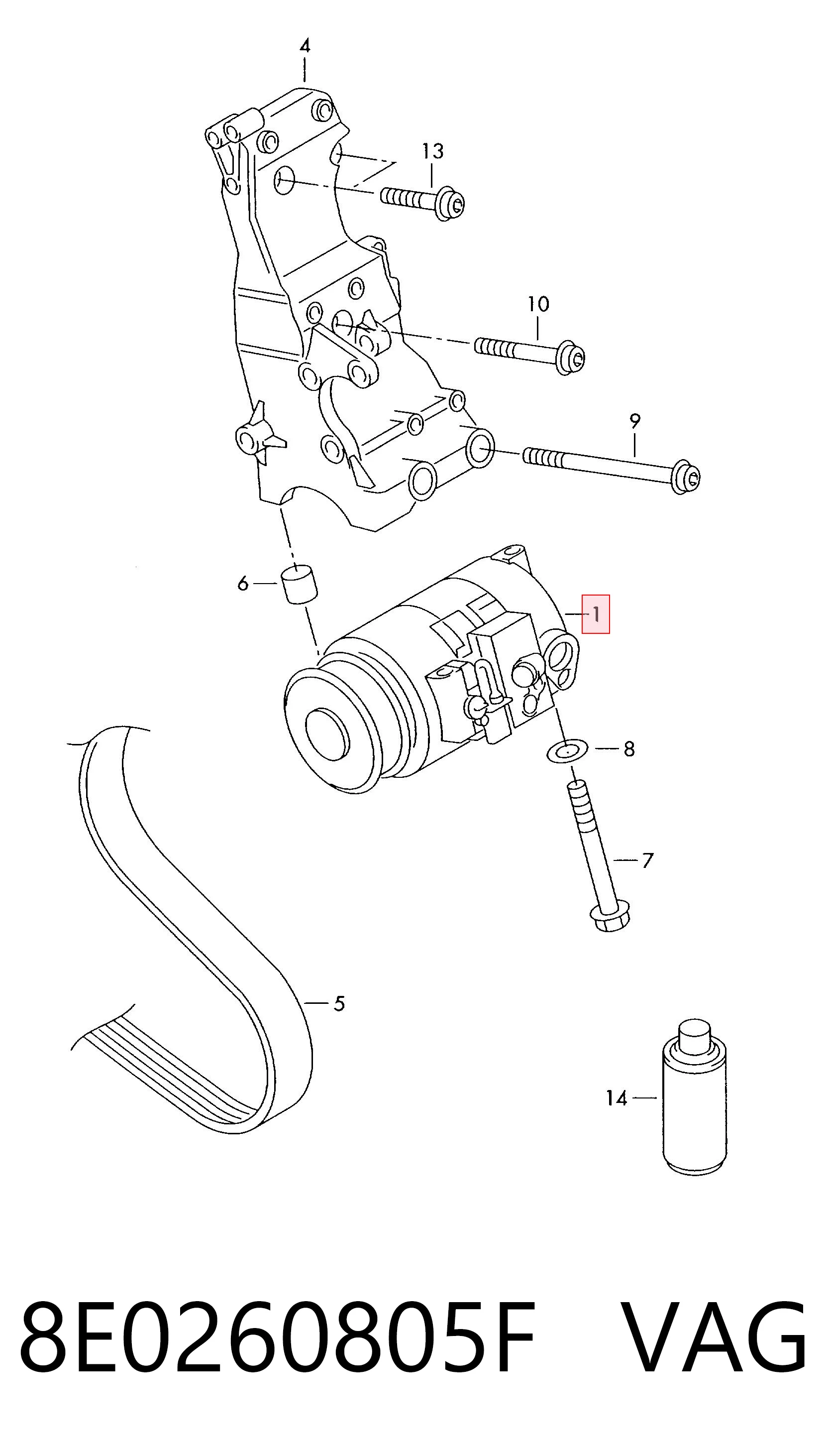 Компрессор кондиционера 4471805533 Denso