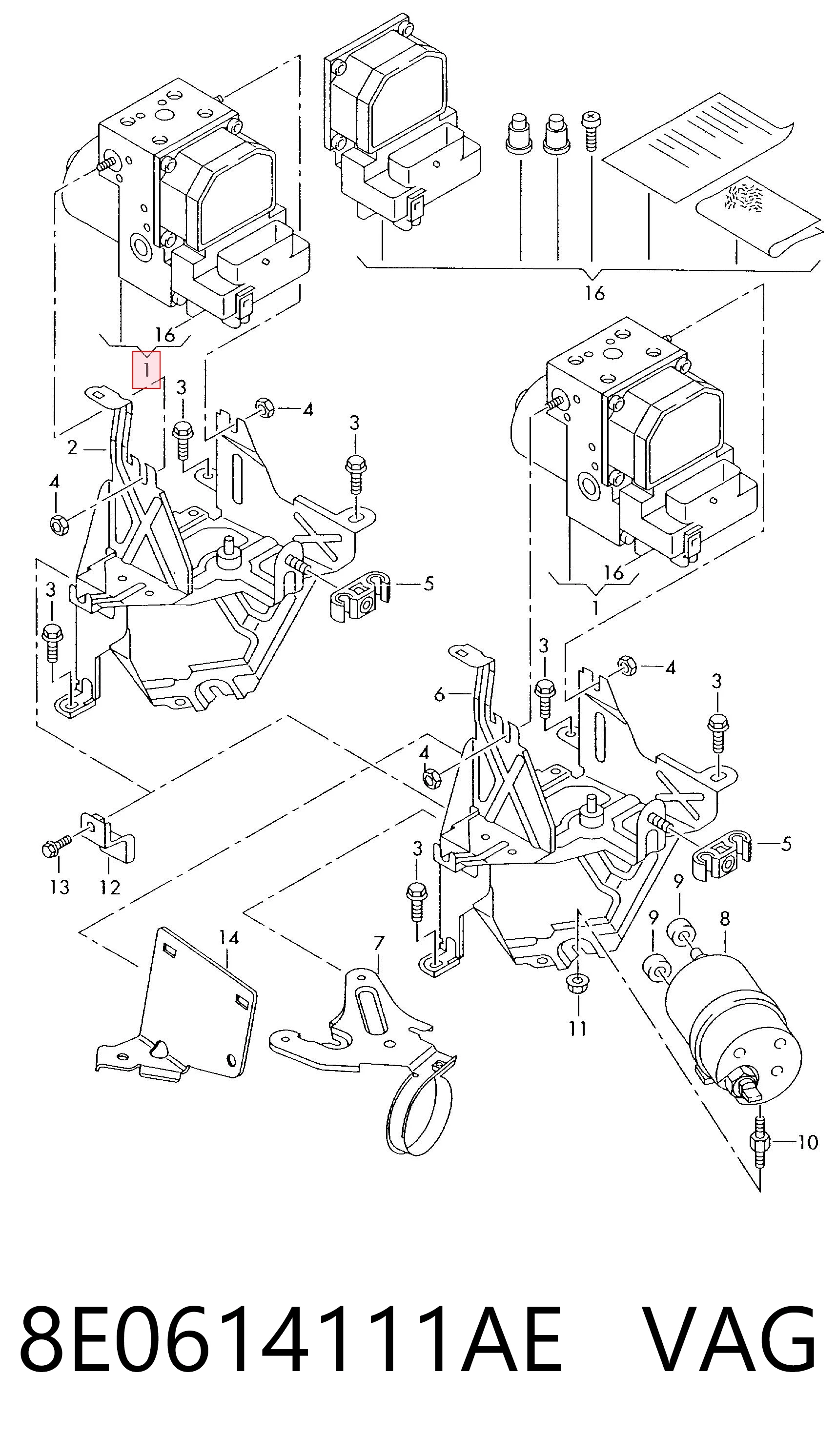 A0265250088 Mercedes Блок ABS гидравлический