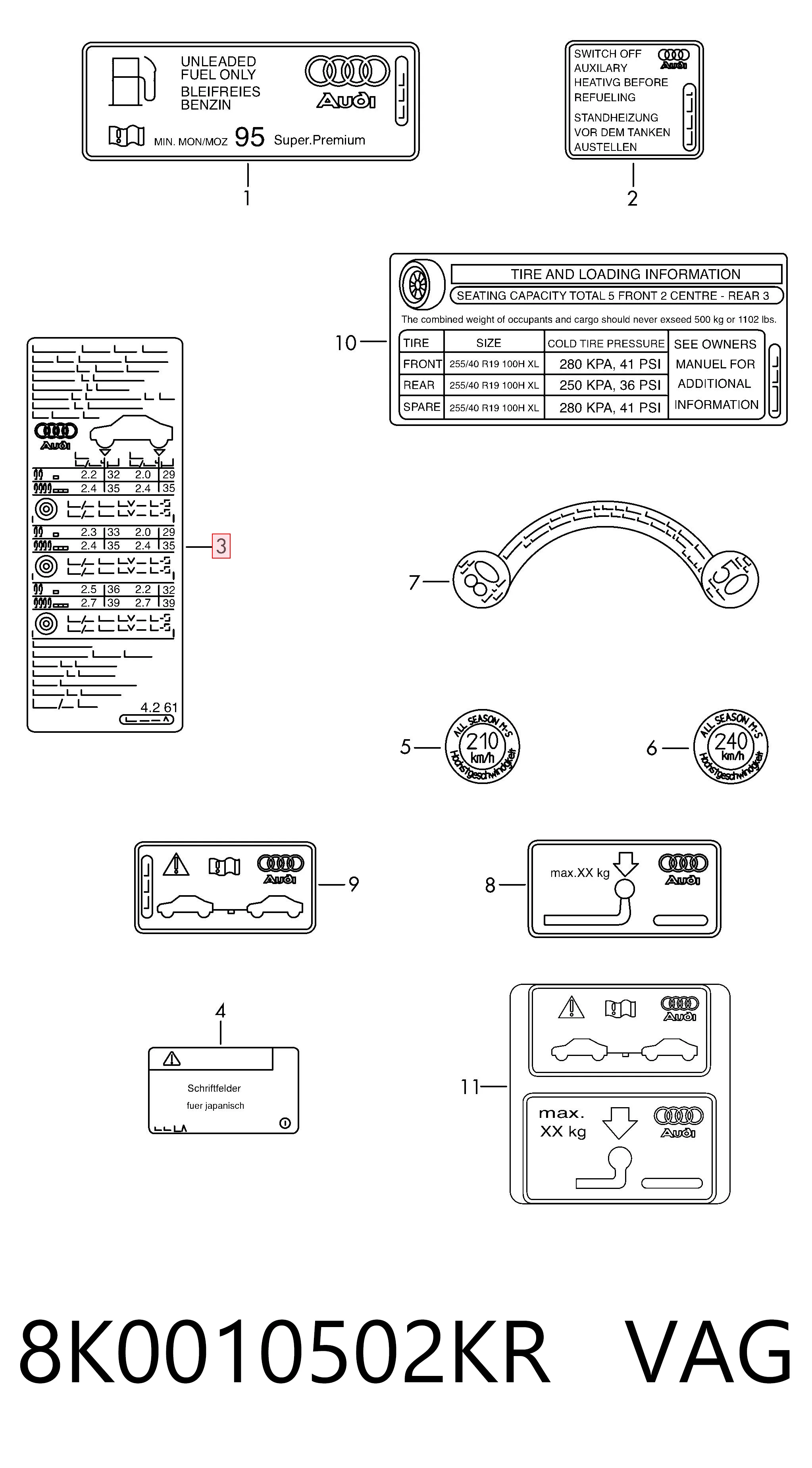8K0010502KR VAG 