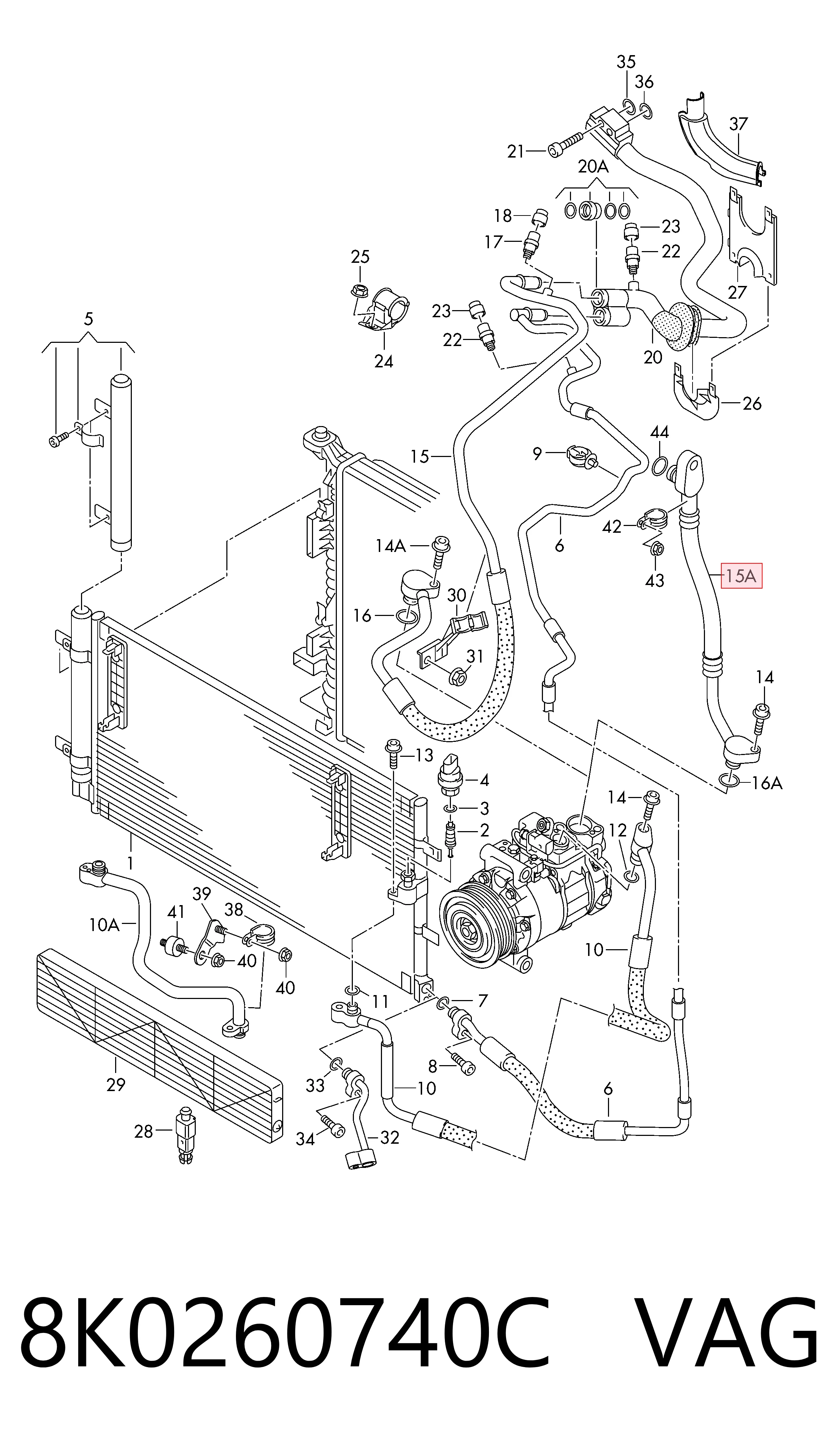 8K0260740C VAG