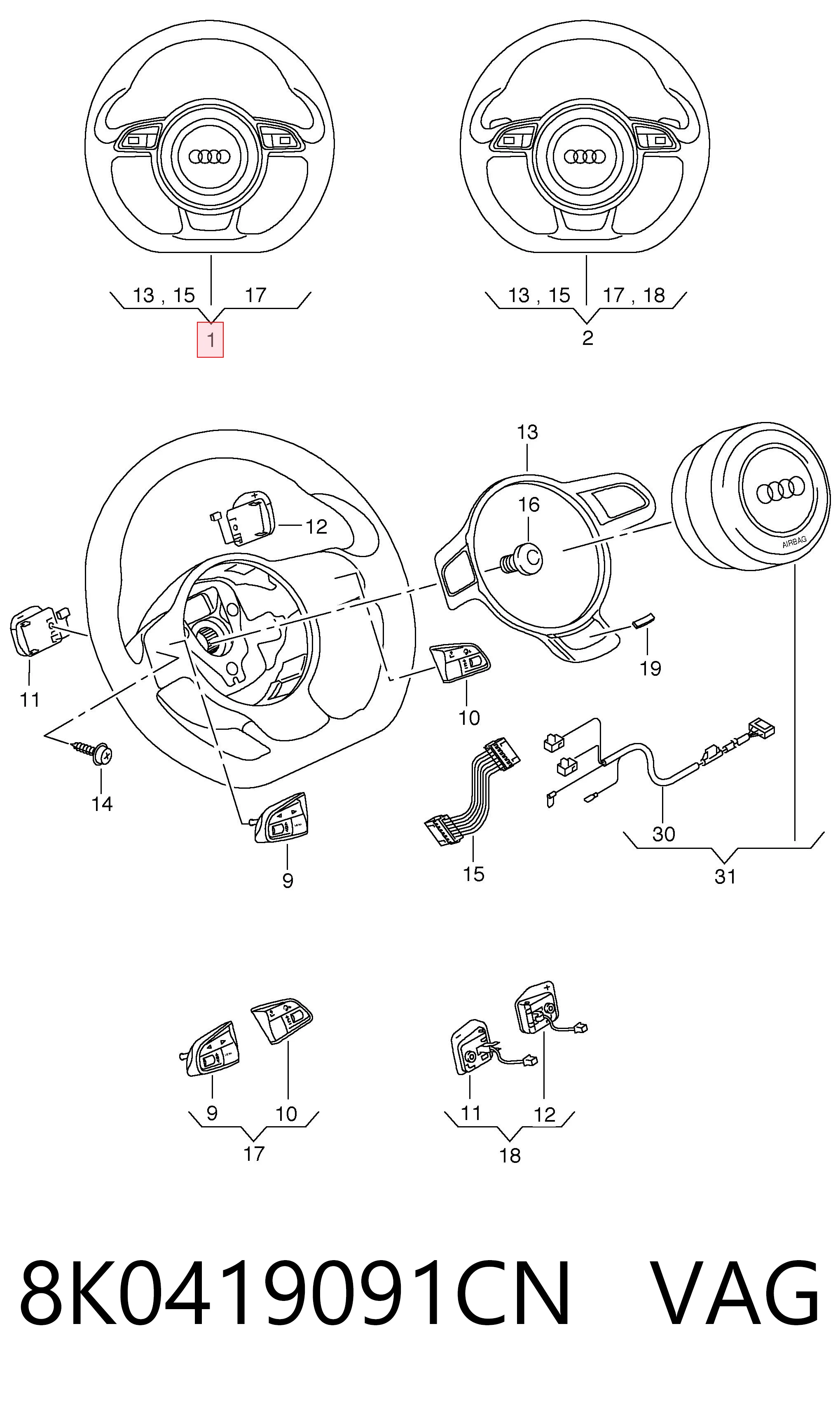8K0419091CN VAG