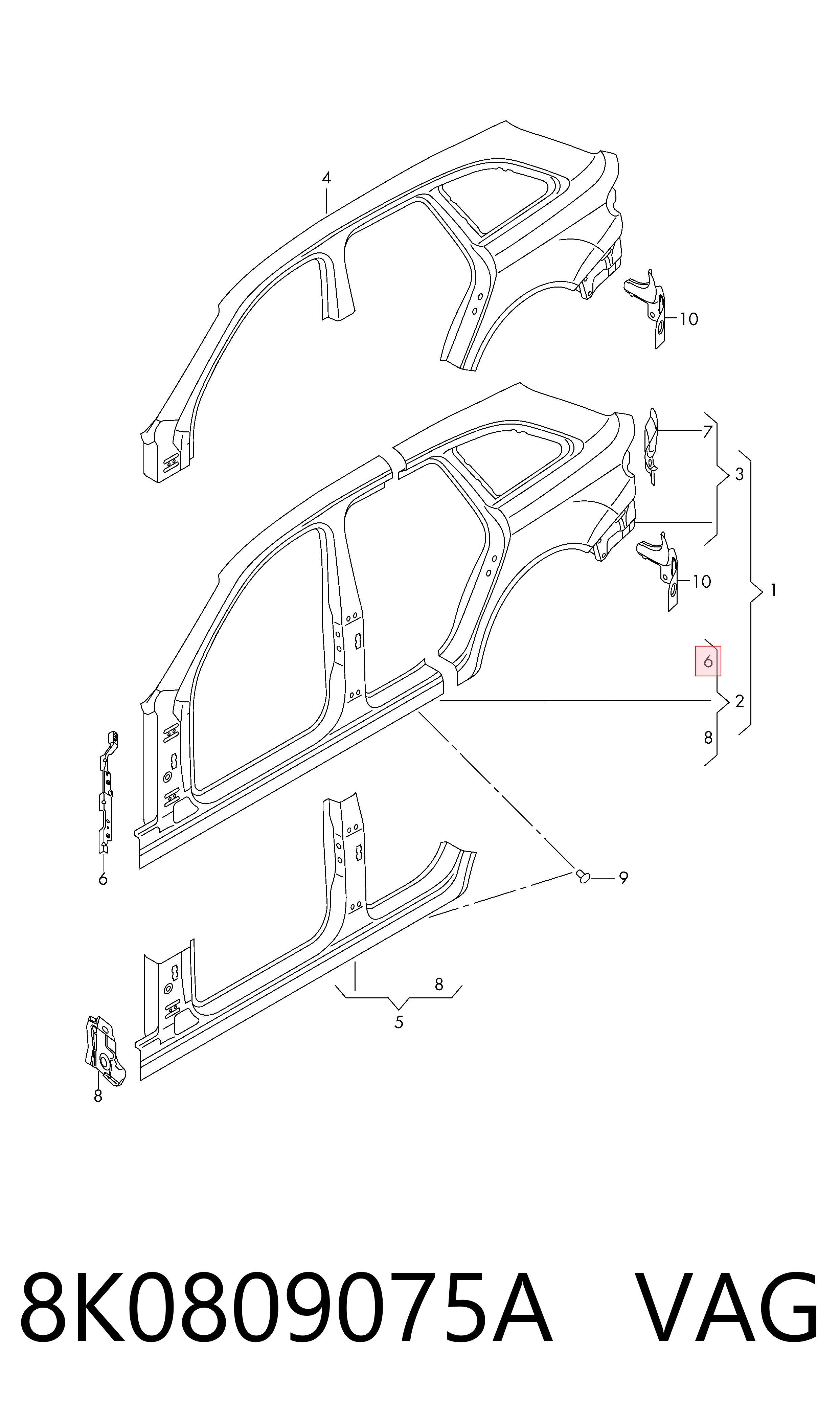 8K0809075A VAG 