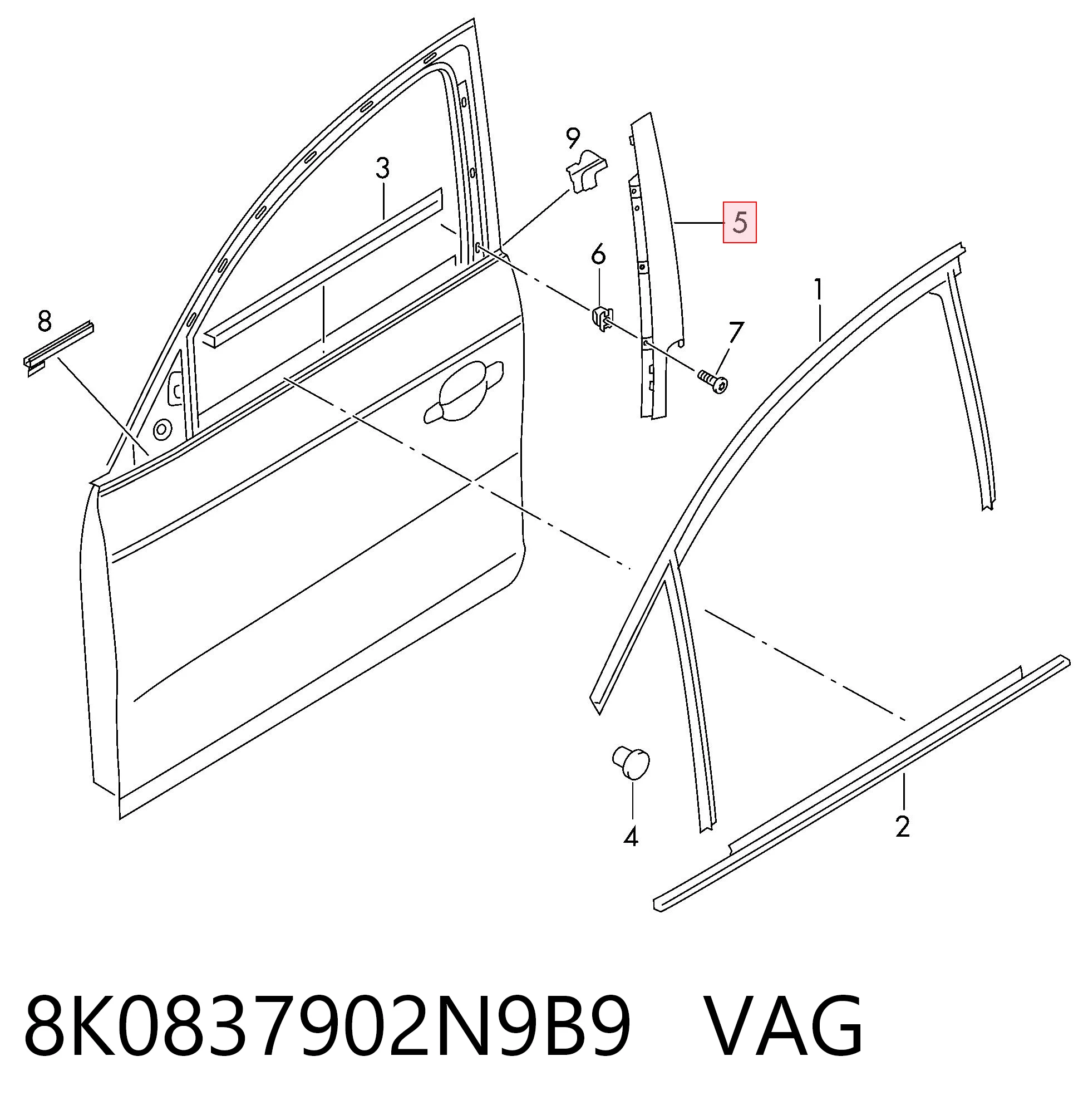 8K0837902N9B9 VAG 