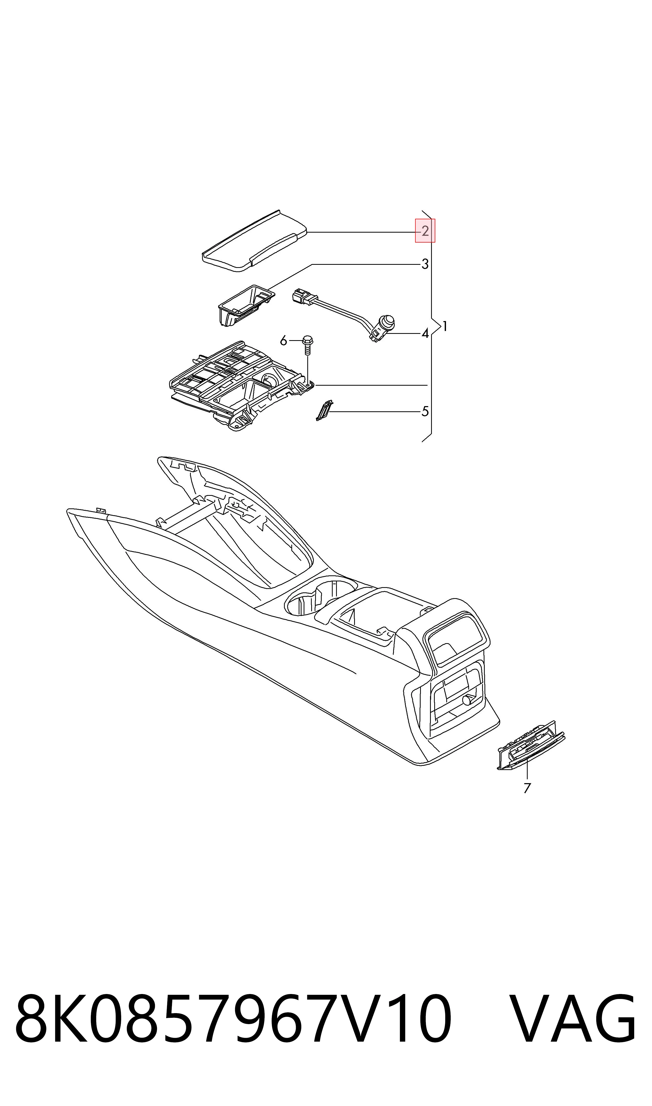 8K0857967V10 VAG 
