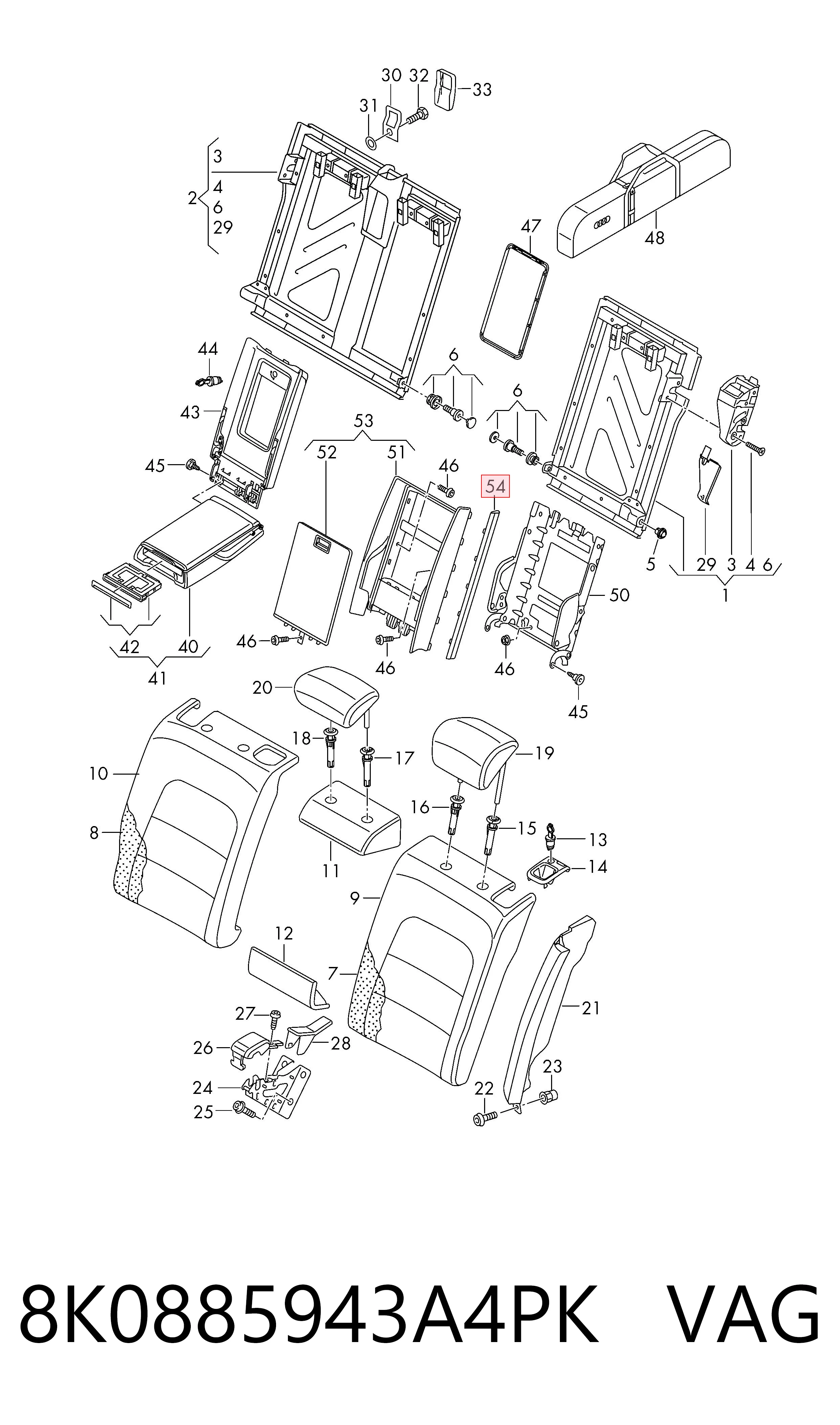 8K0885943A4PK VAG 