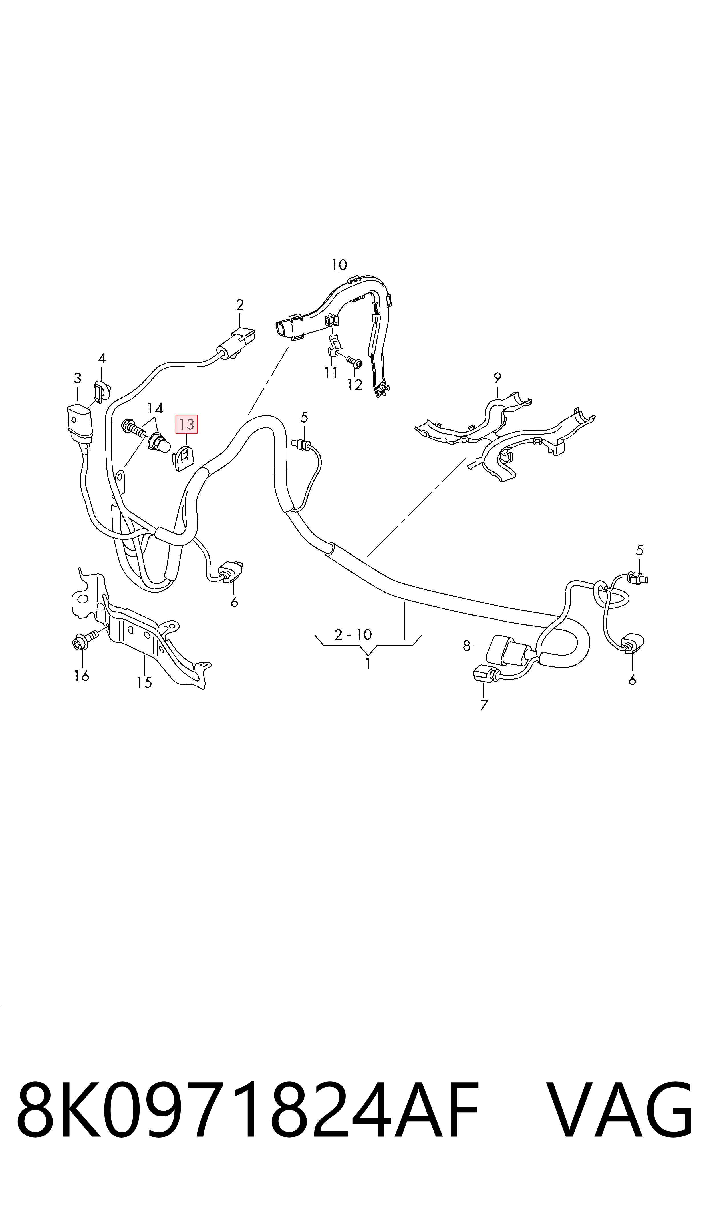 8K0971824AF VAG