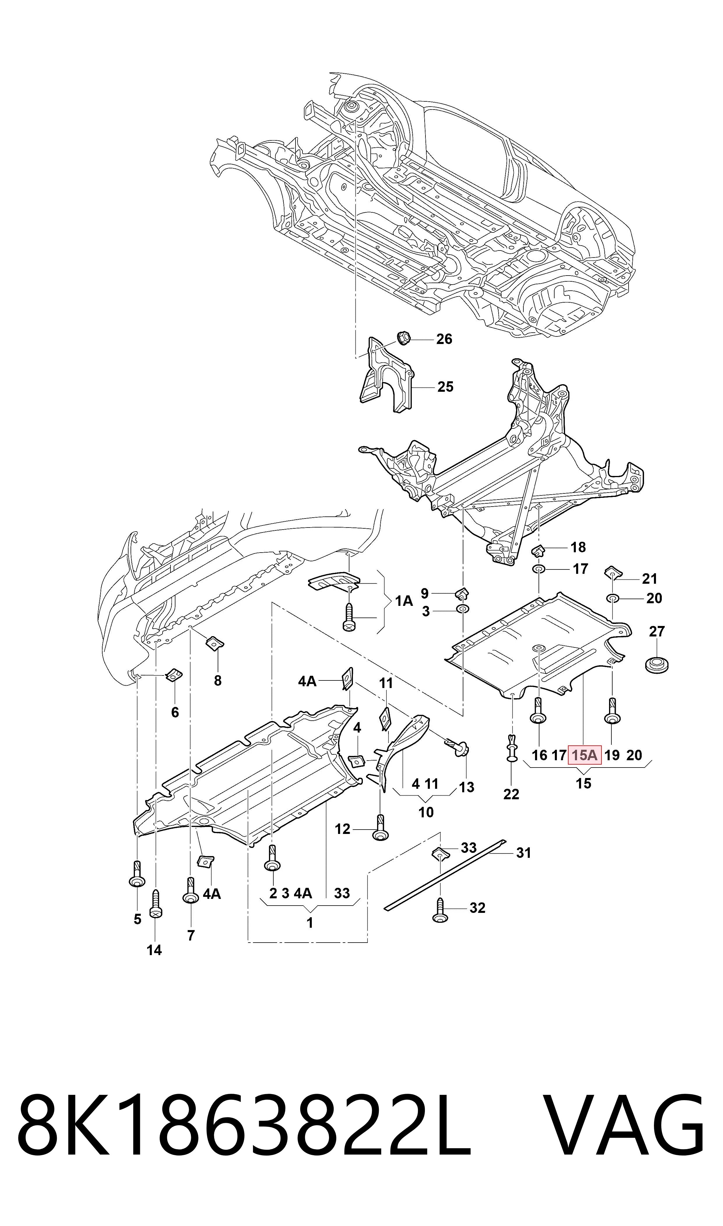 Защита двигателя задняя Magneti Marelli CVR98391