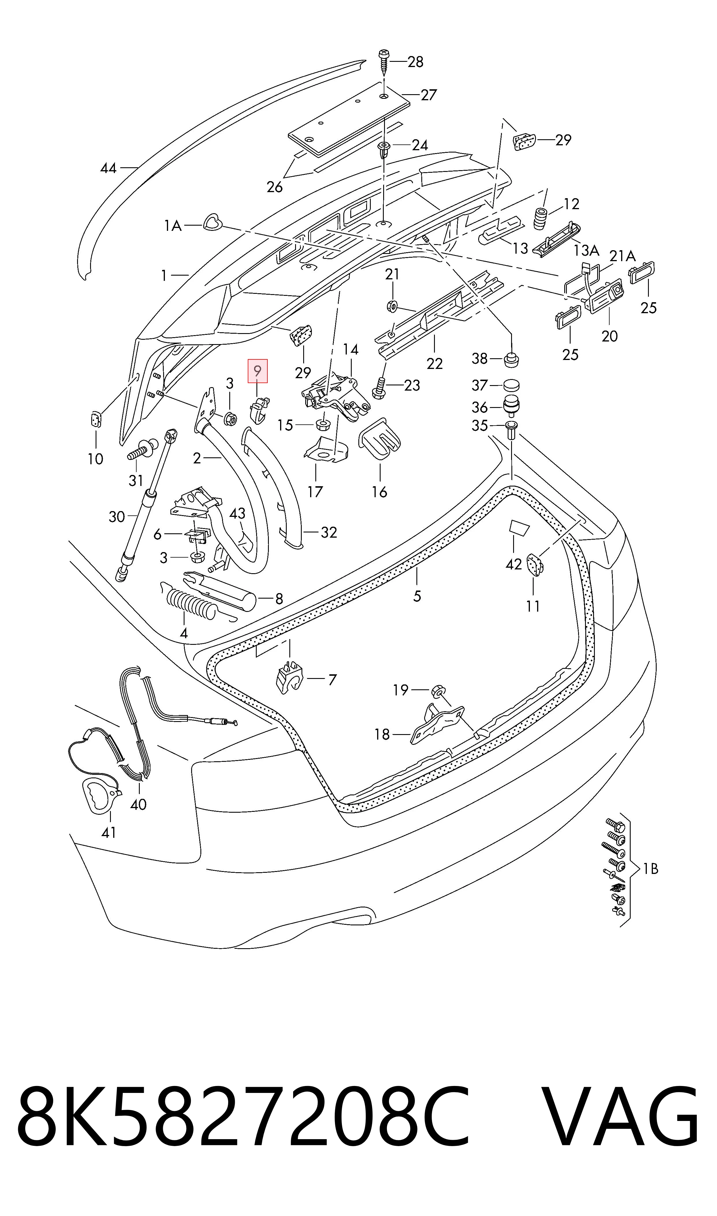  VAG 8K5827208C цена, от 2.53 USD