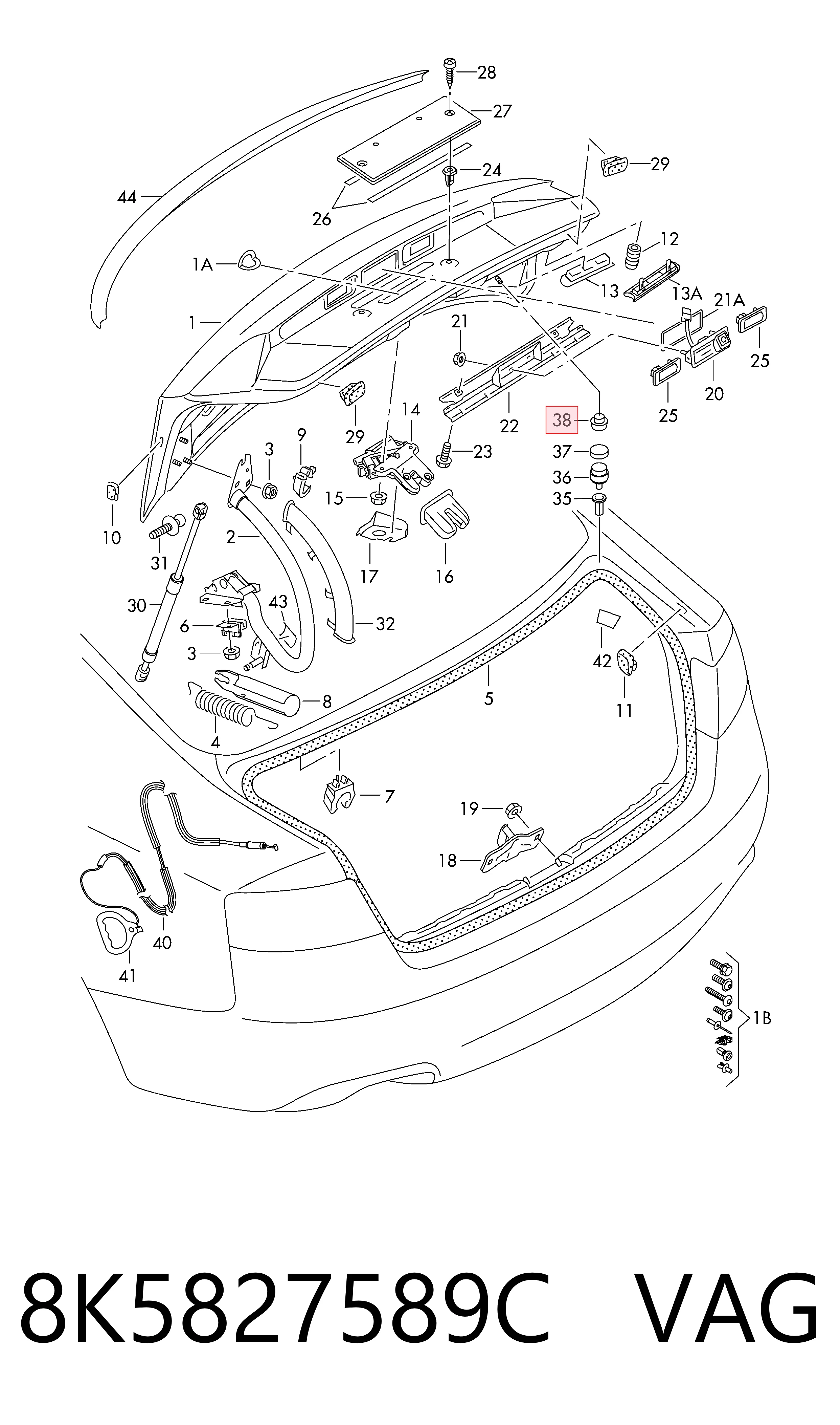  VAG 8K5827589C цена, от 5.93 USD