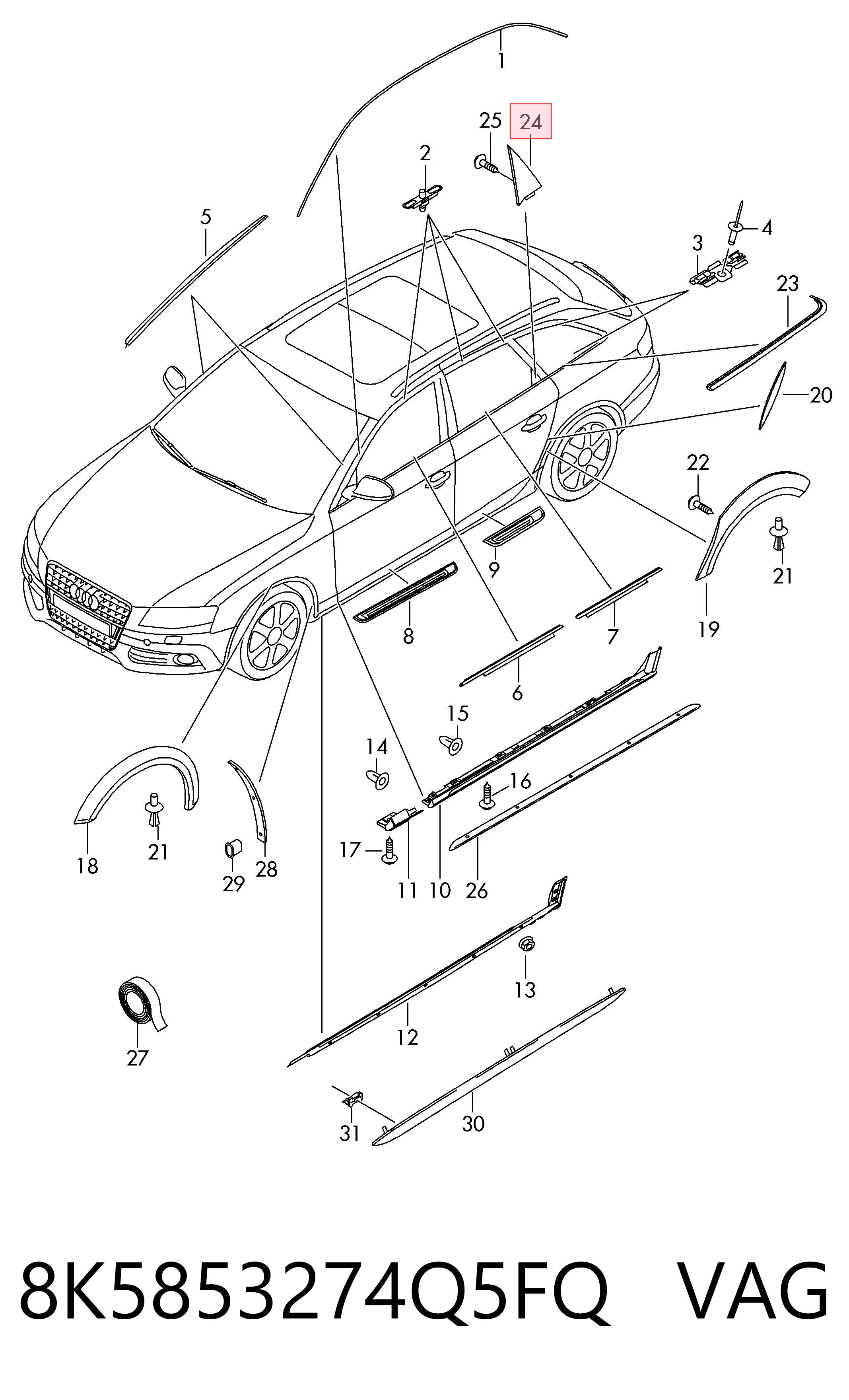 8K5853274Q5FQ VAG 