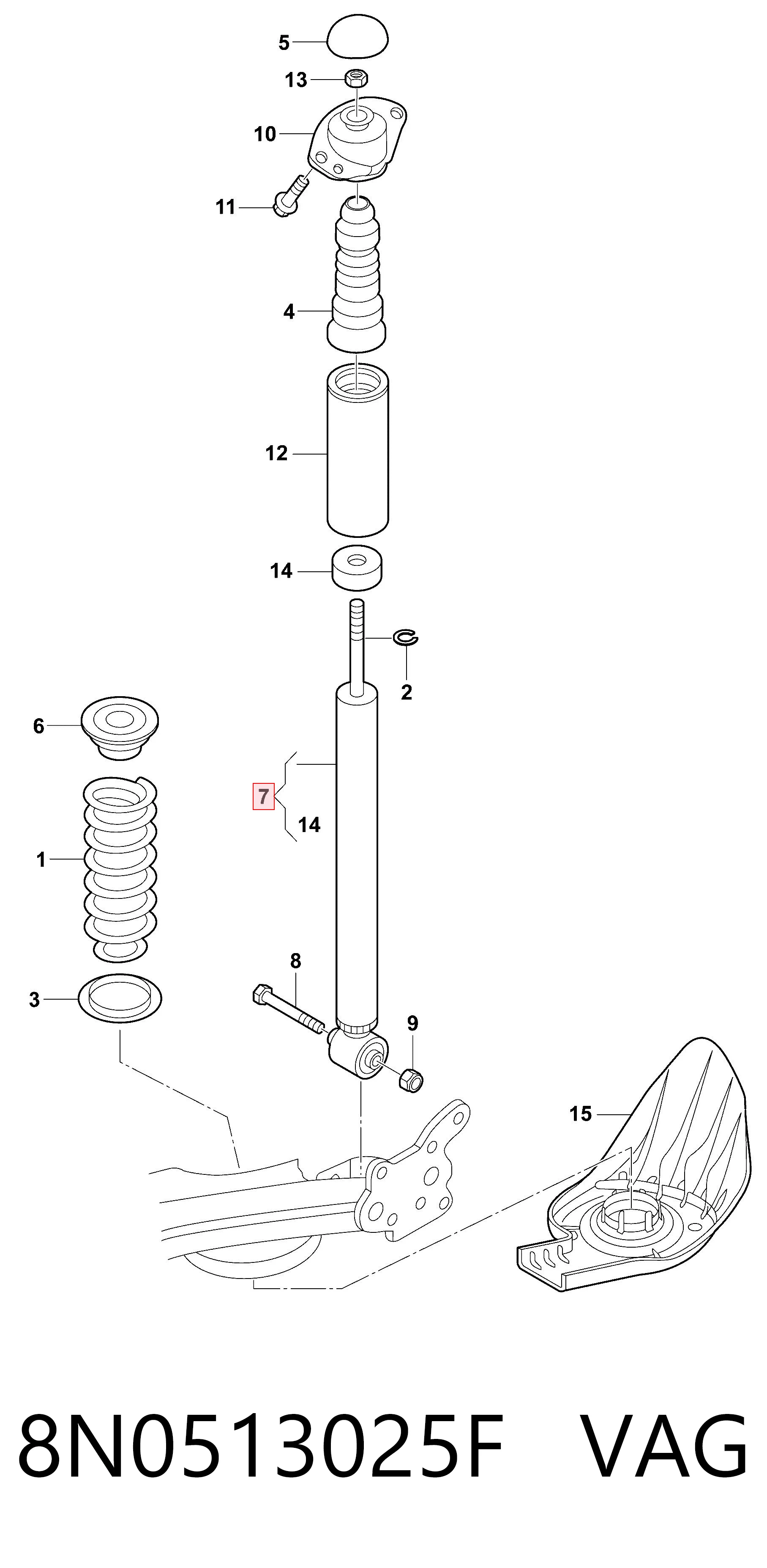 BE36032 Bilstein Амортизаторы задние