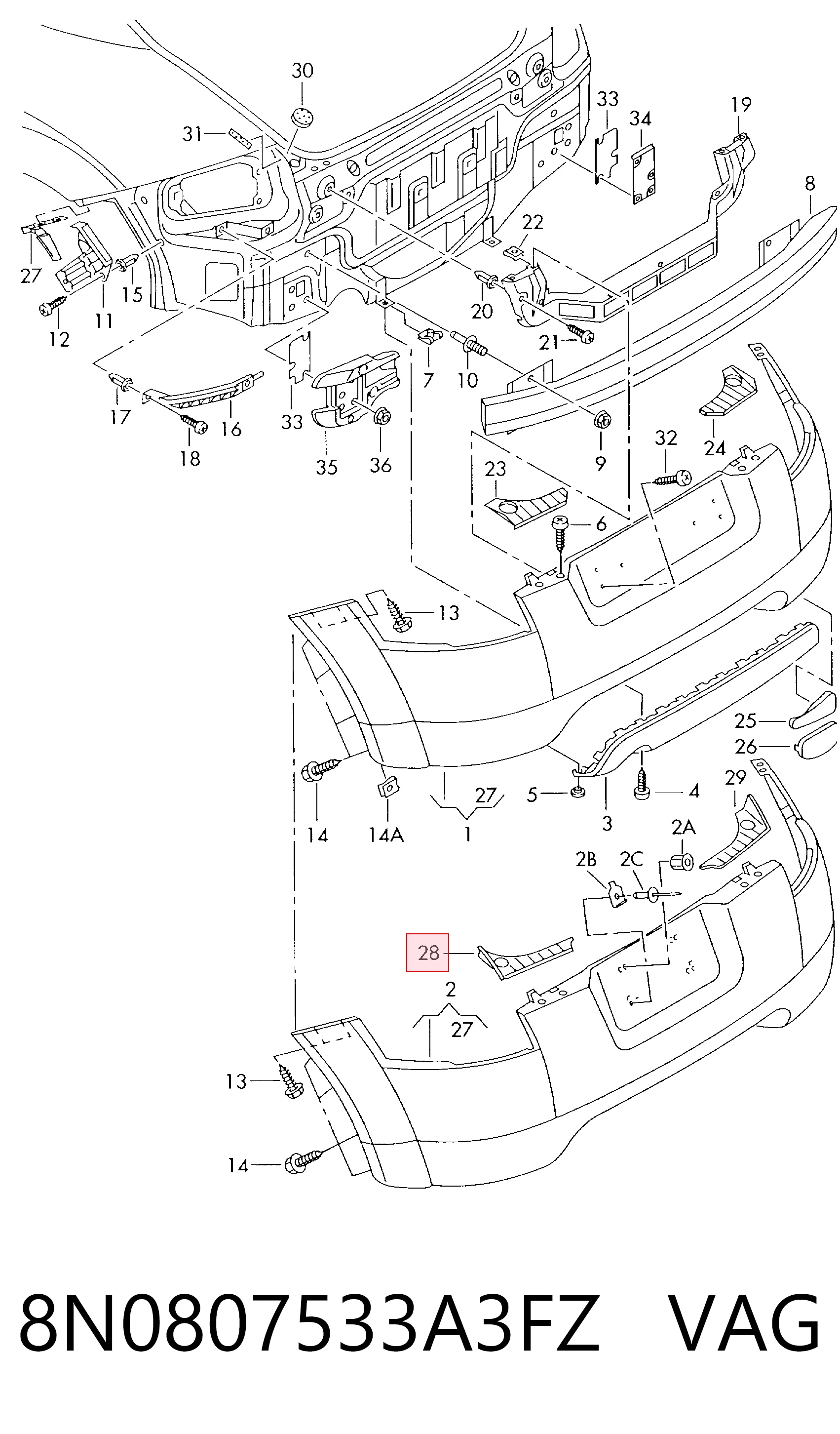 8N0807533A3FZ VAG 
