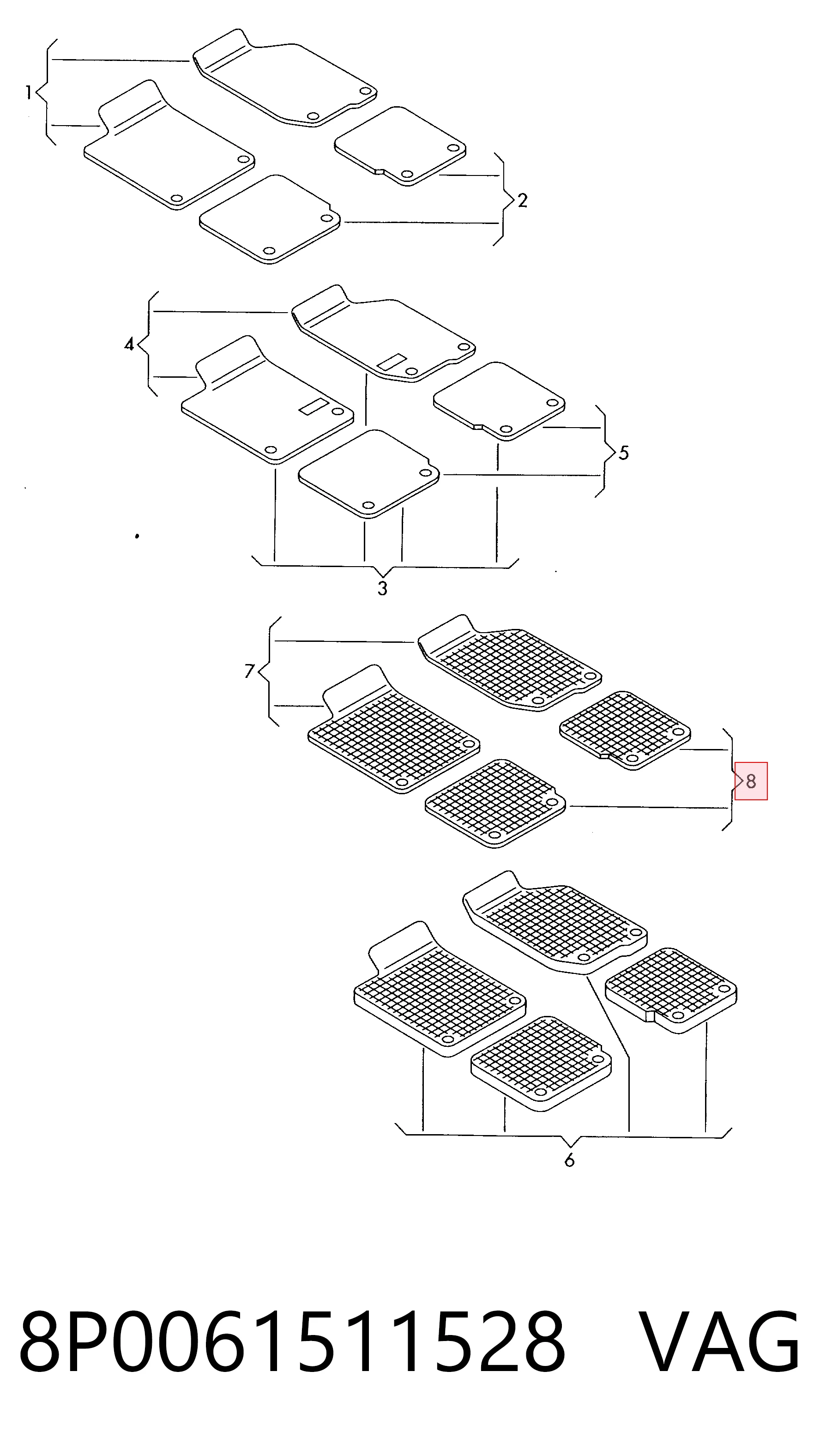 8P0061511528 VAG 