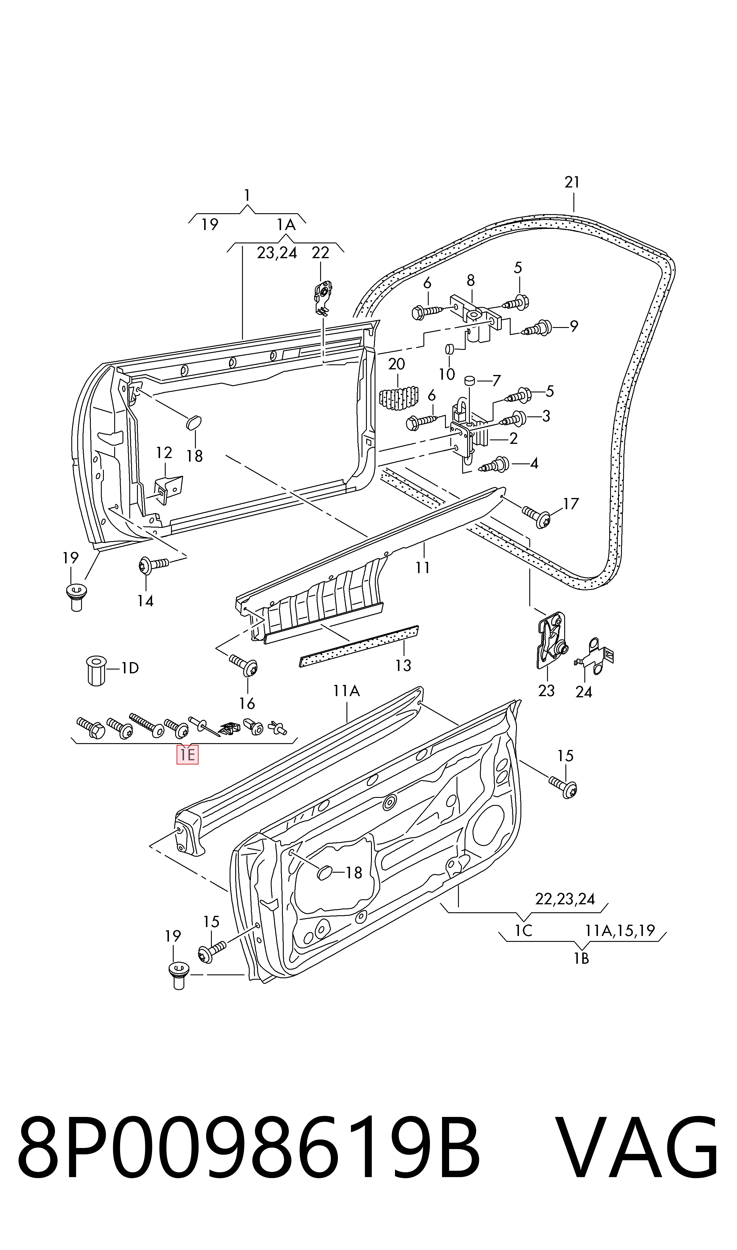 8P0098619B VAG 