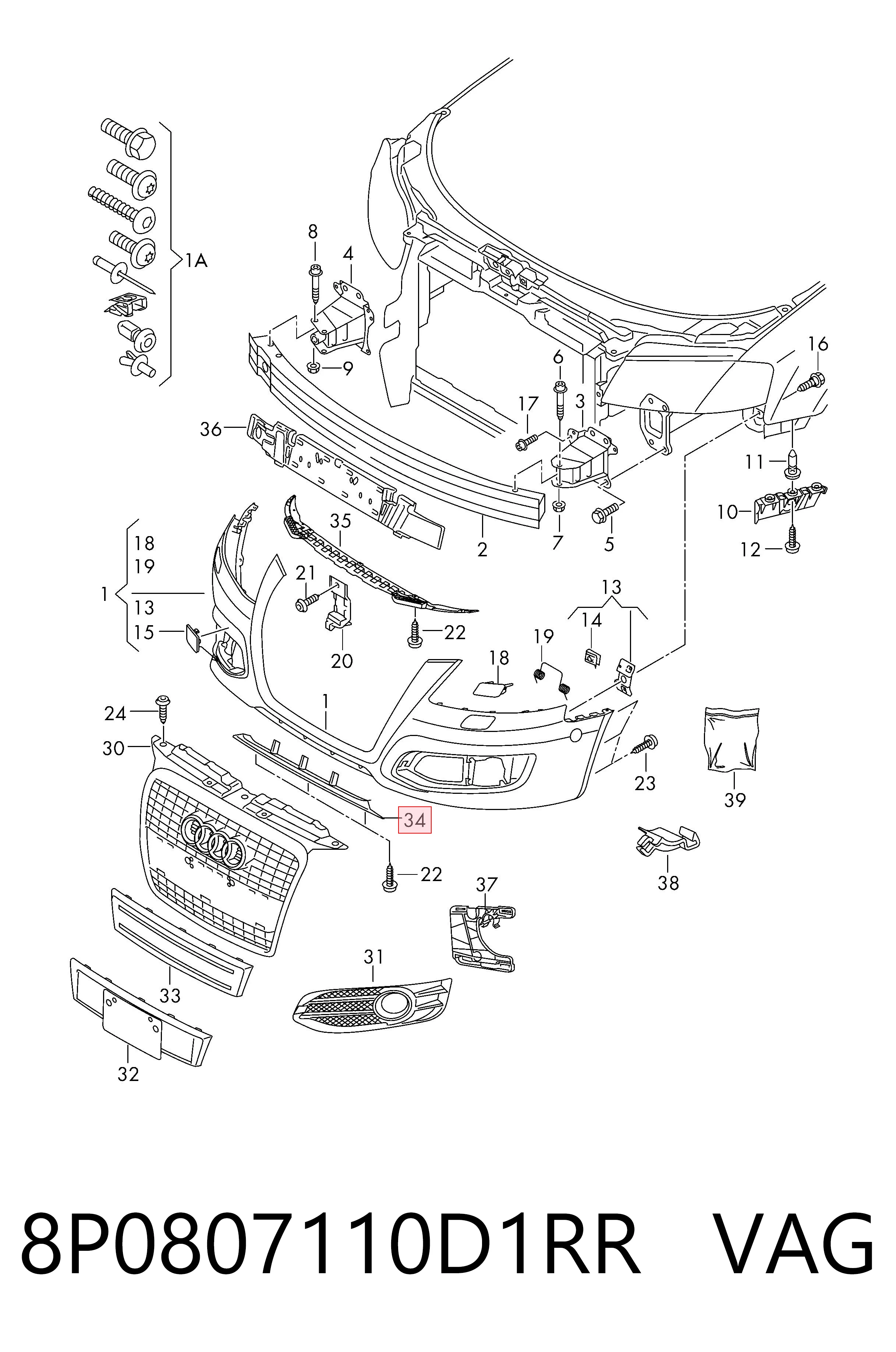 8P0807110D1RR VAG 