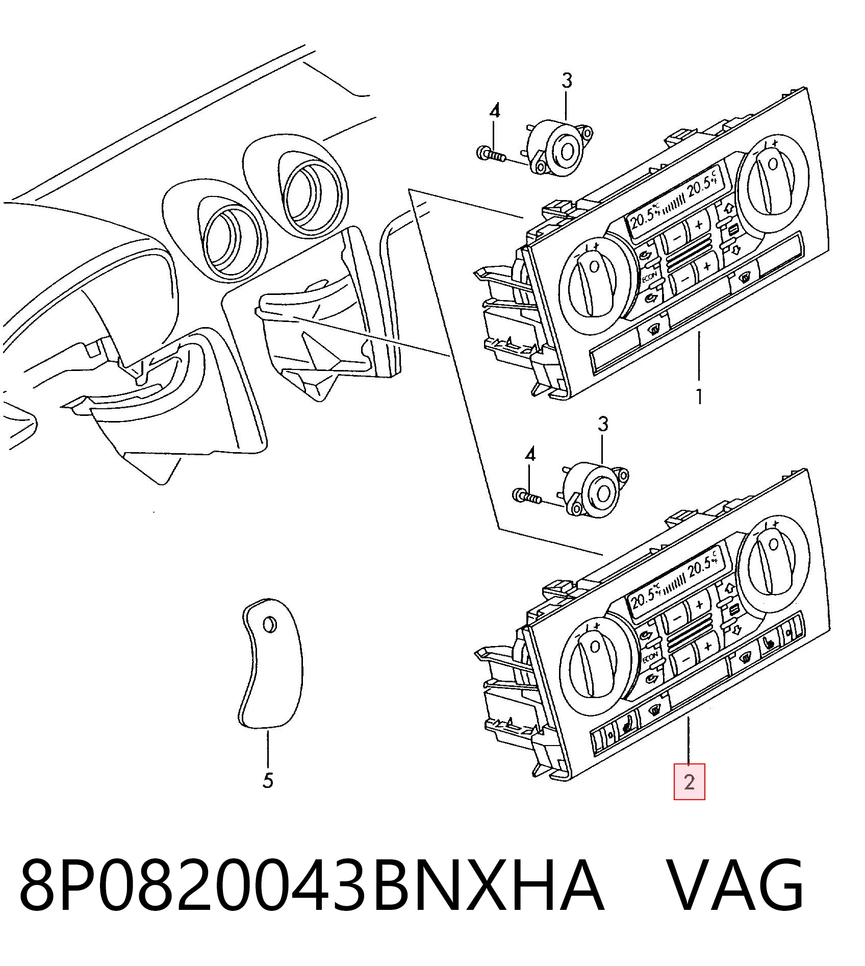 8P0820043BNXHA VAG 