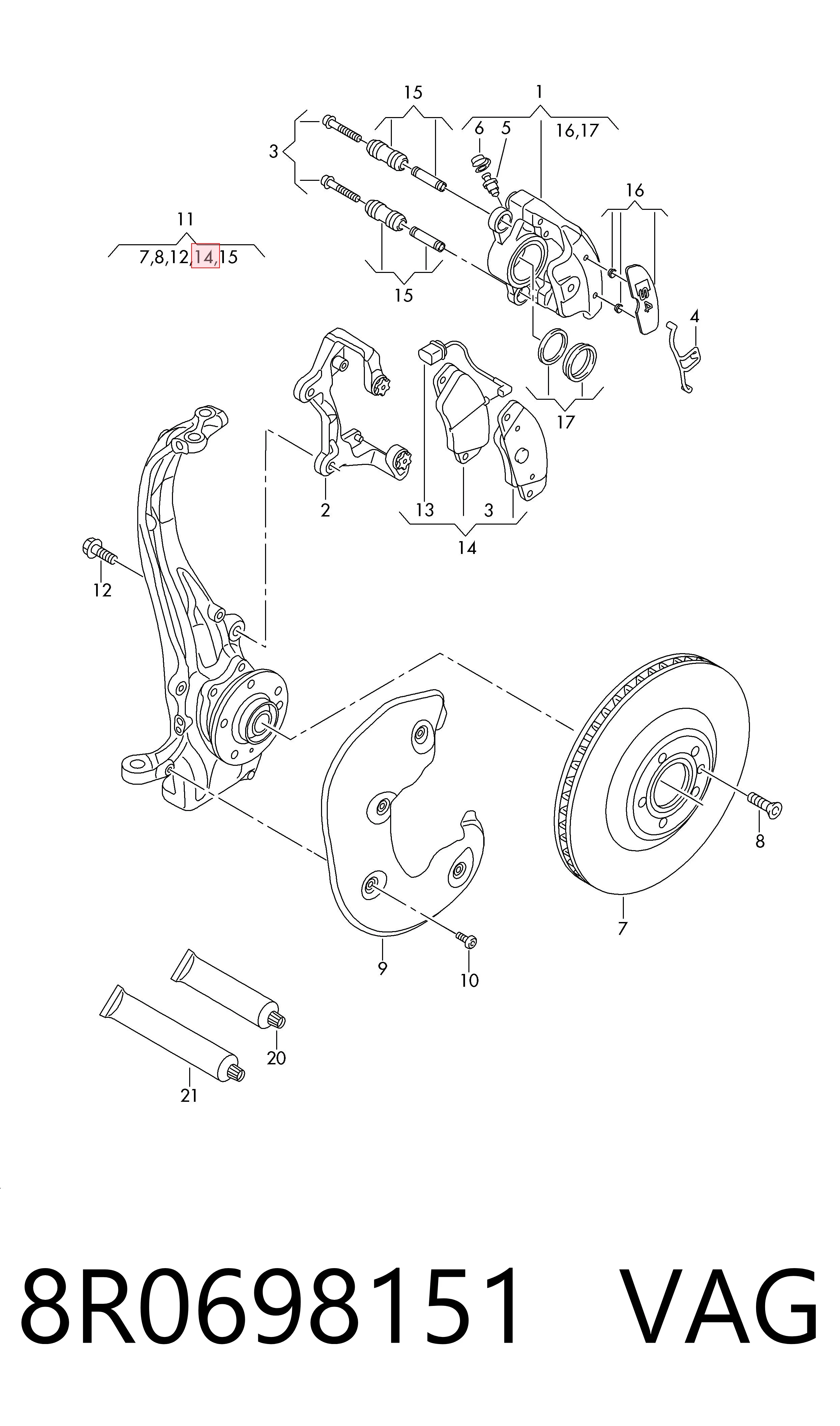 Передние тормозные колодки 302496 VALEO