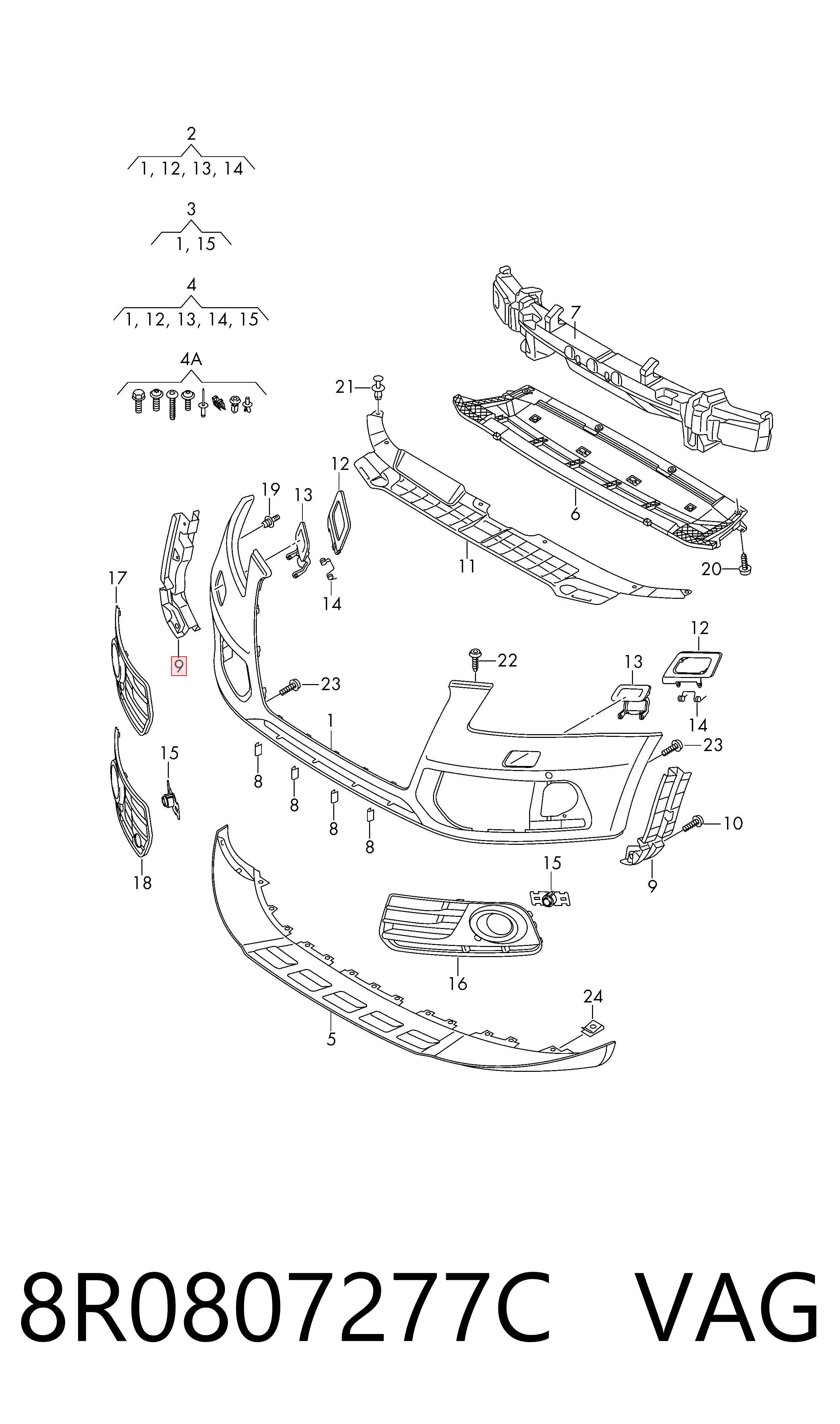 Купить 30807700 AND Крепление бампера