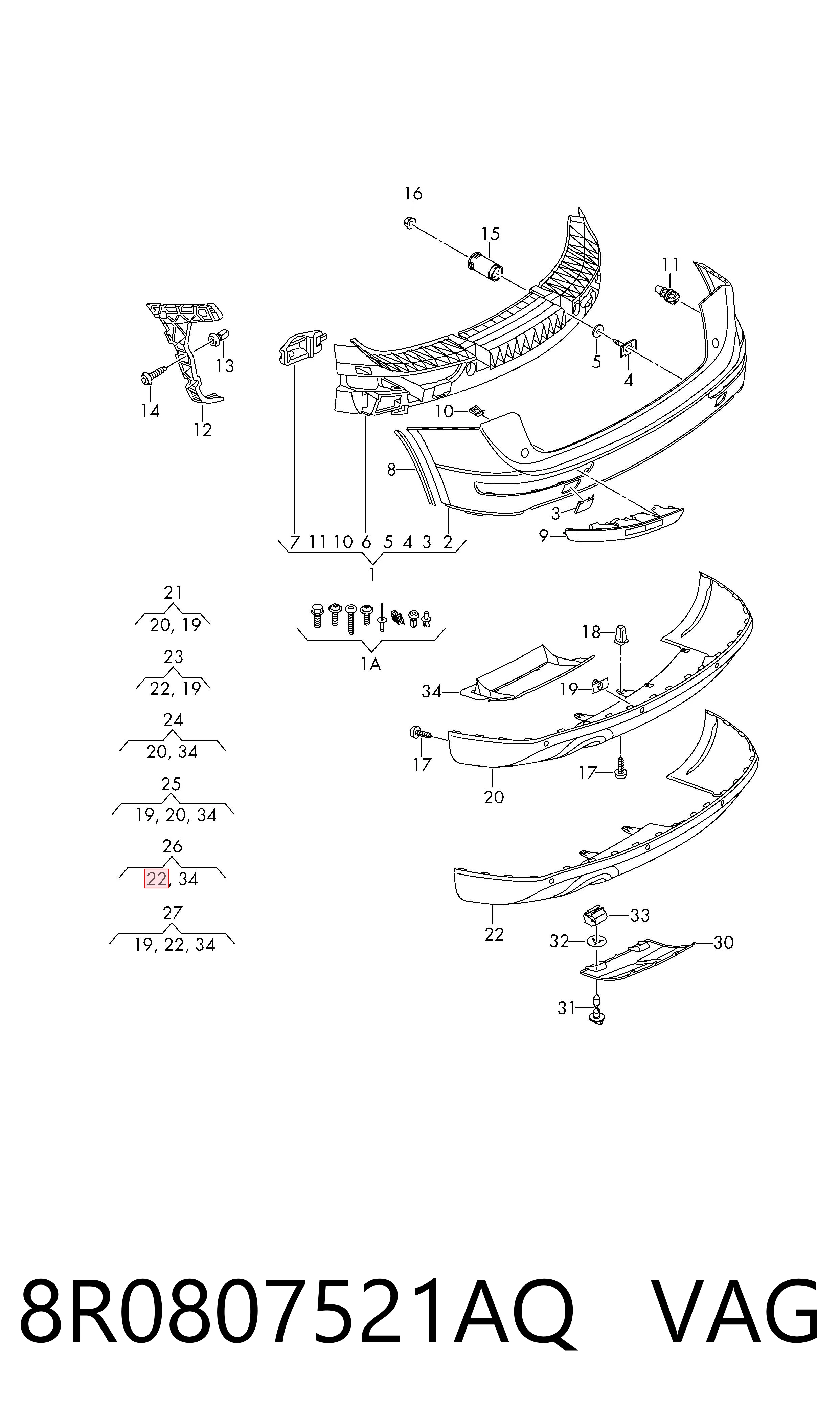 Юбка заднего бампера Polcar 13X299 цена, от 42.29 USD