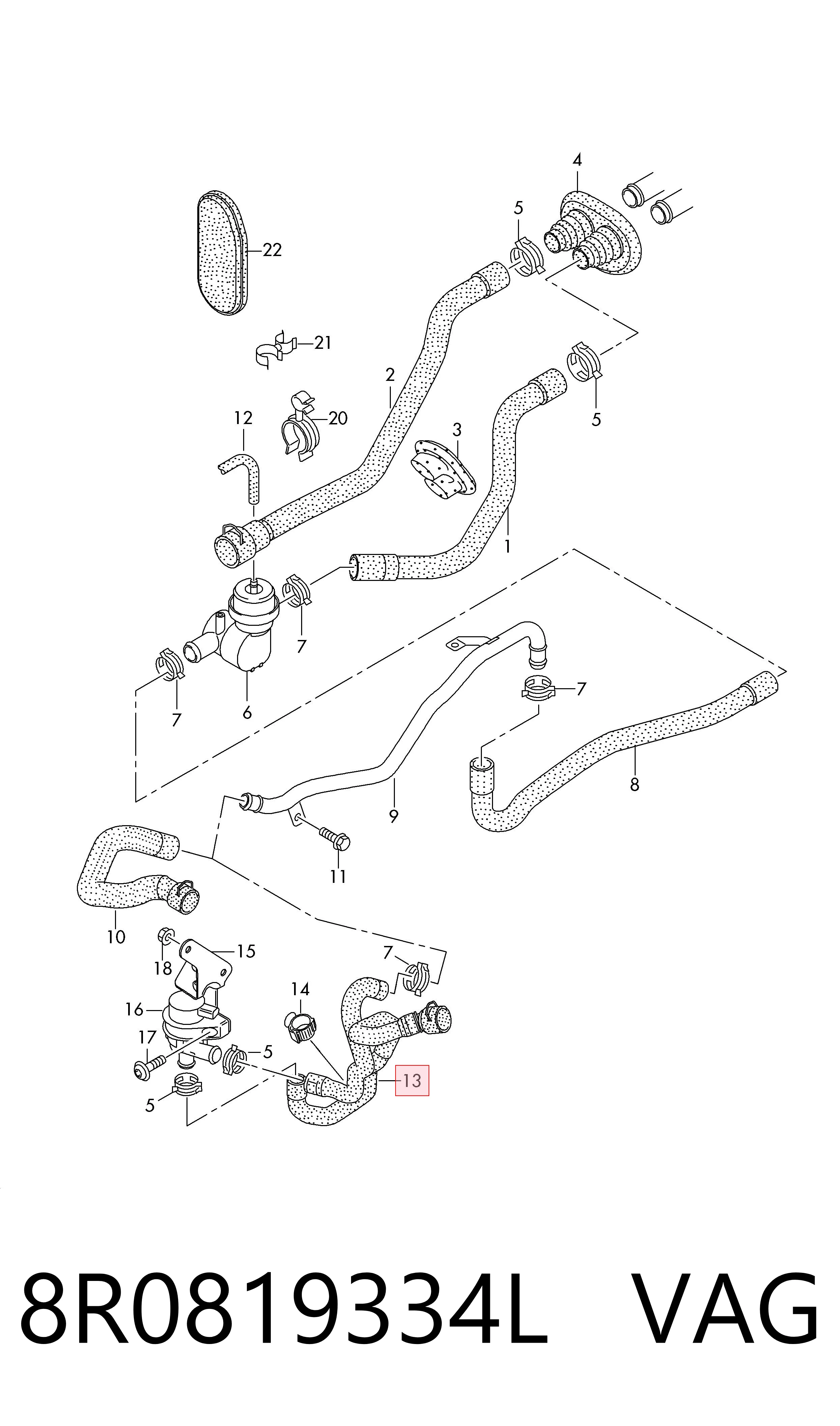  VAG 8R0819334L цена, от 14.34 USD