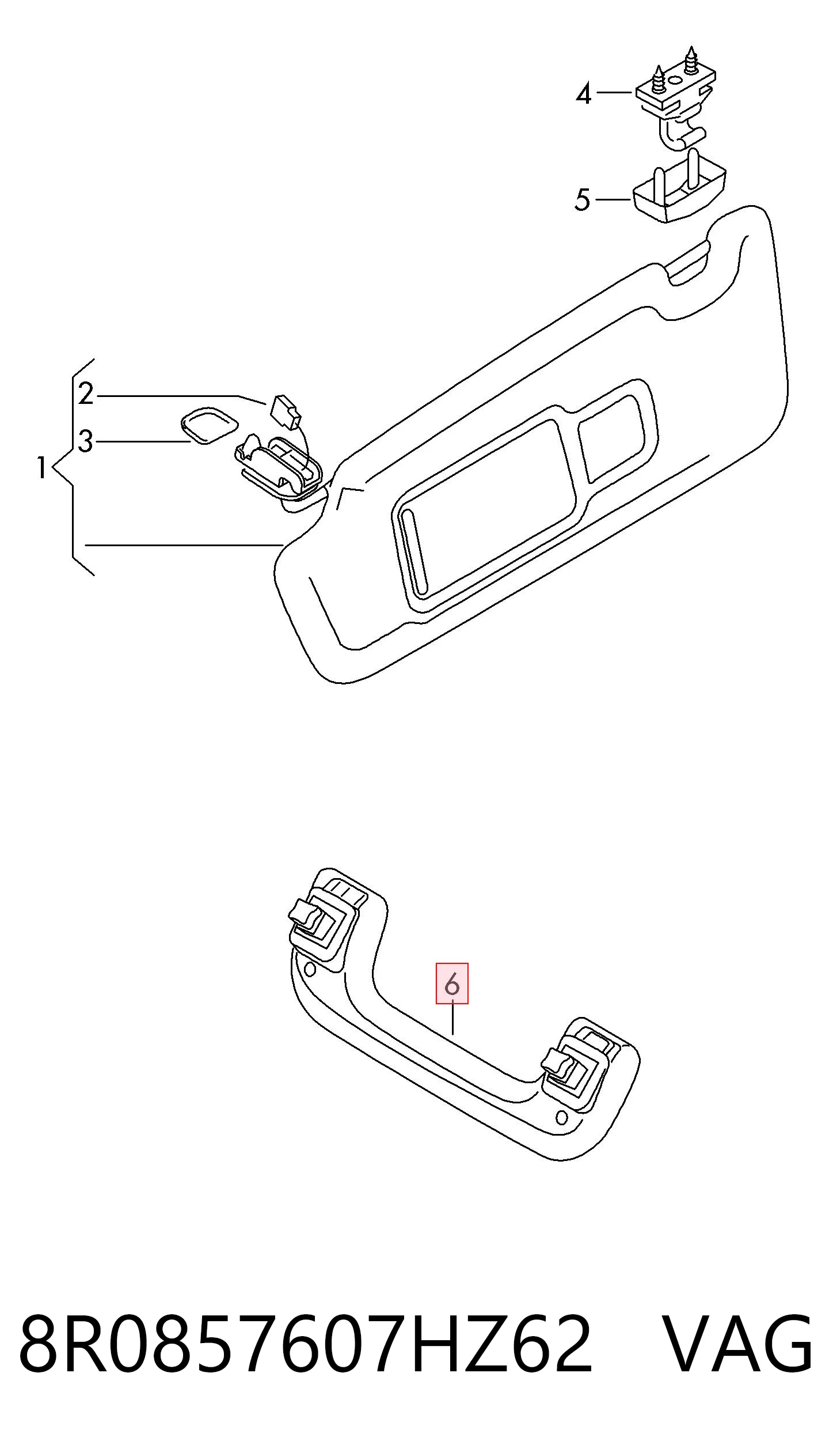 8R0857607HZ62 VAG 