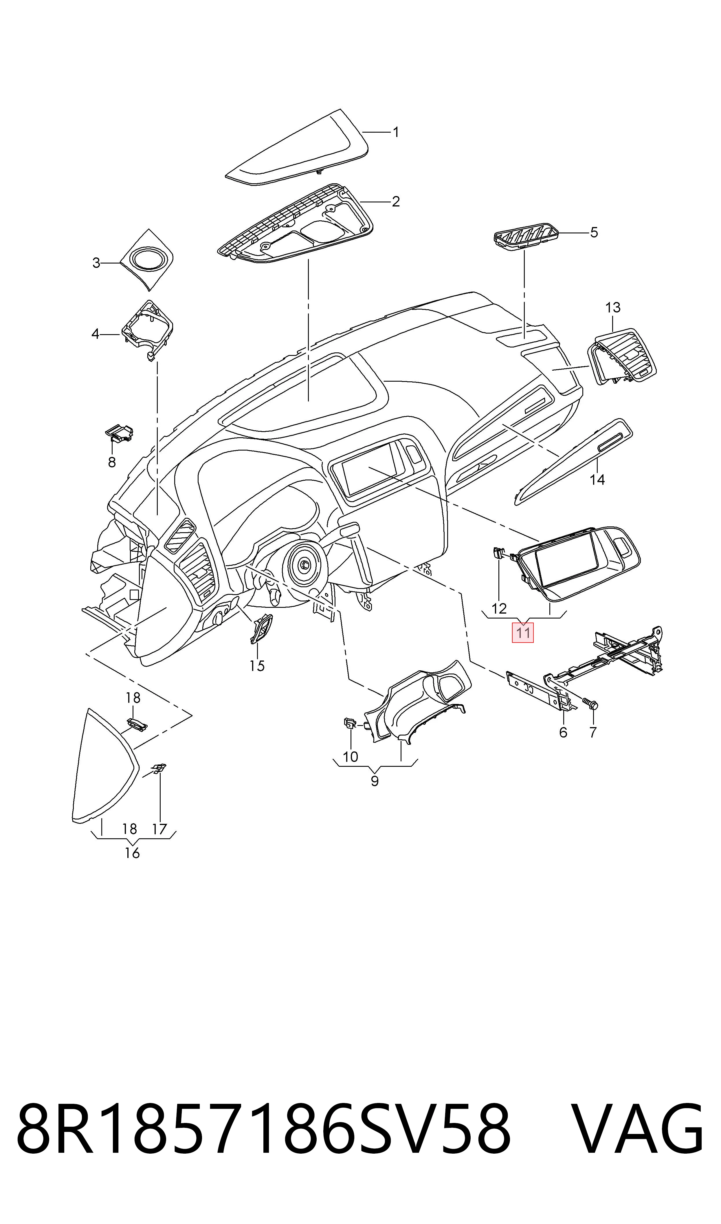 8R1857186SV58 VAG 