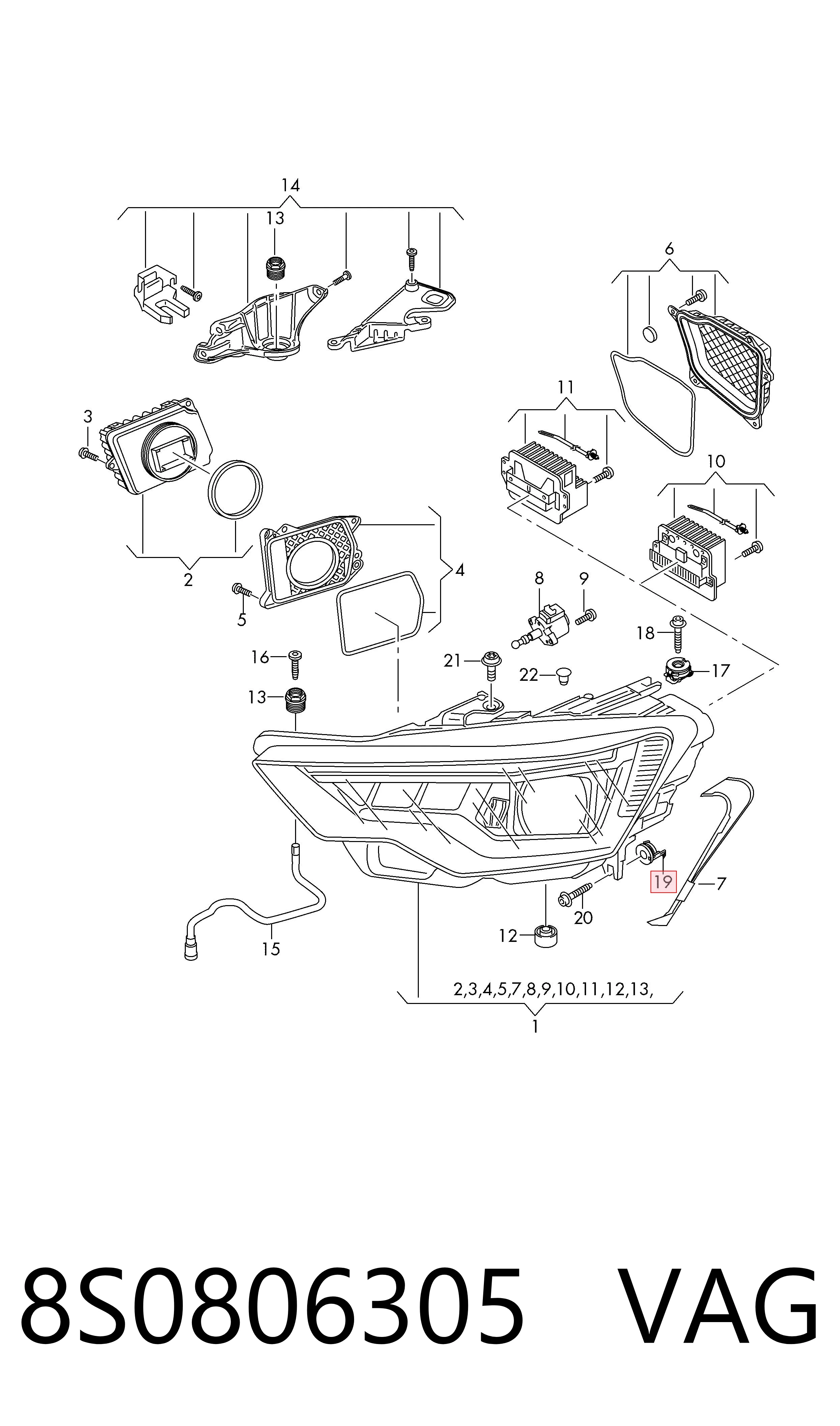  VAG 8S0806305 цена, от 15.46 USD