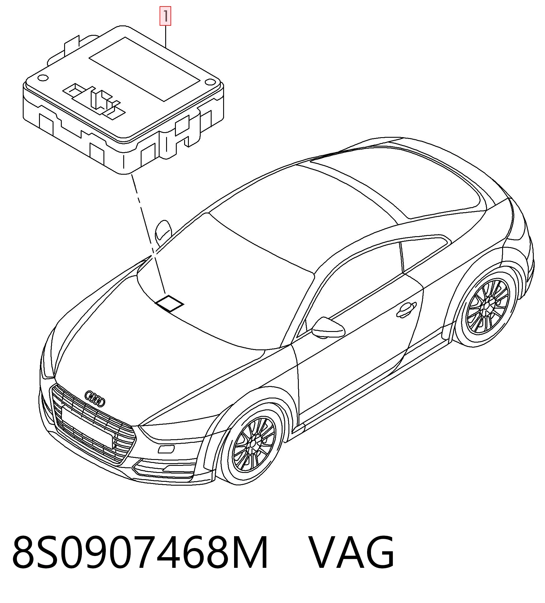 8S0907468M VAG
