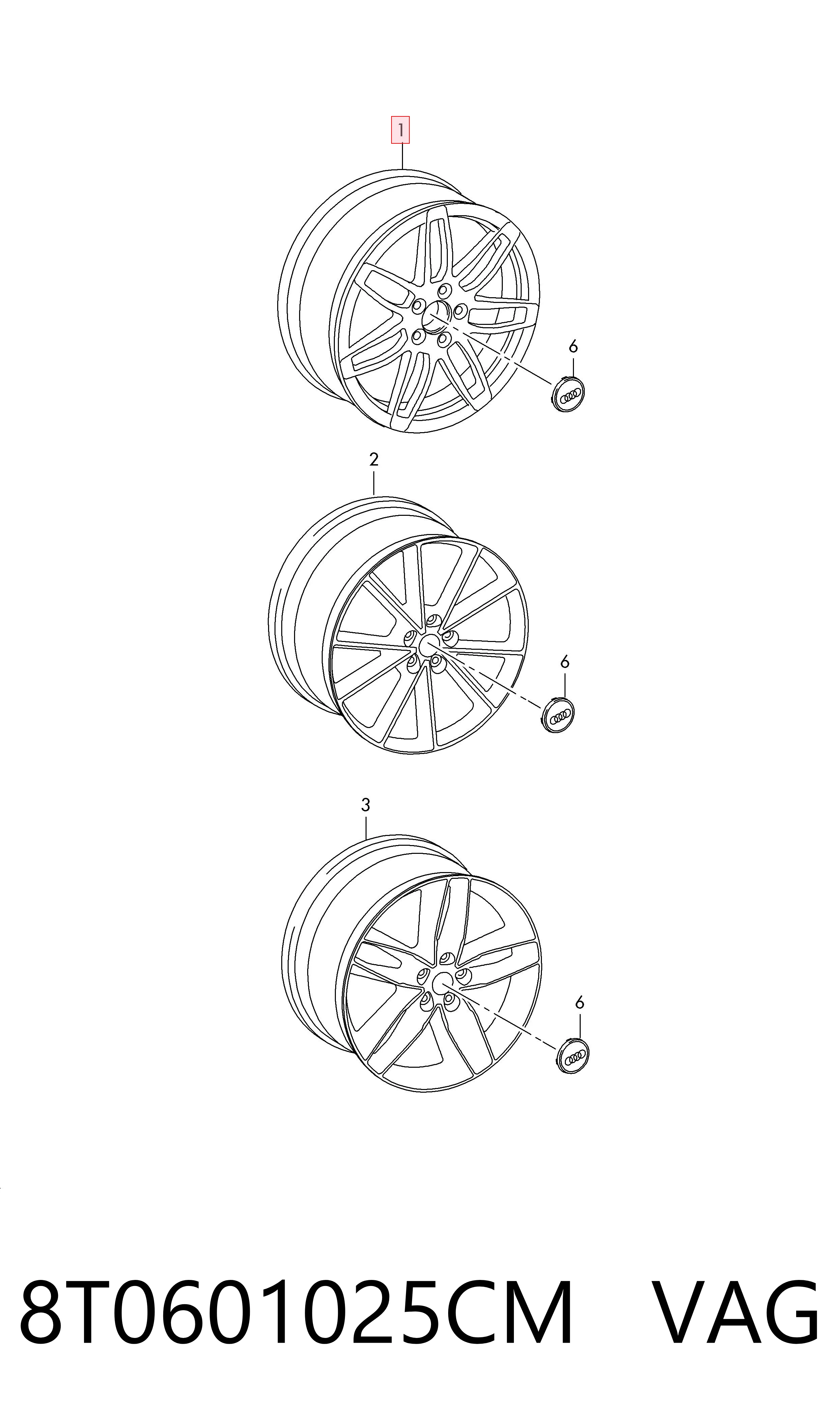 8T0601025CM VAG
