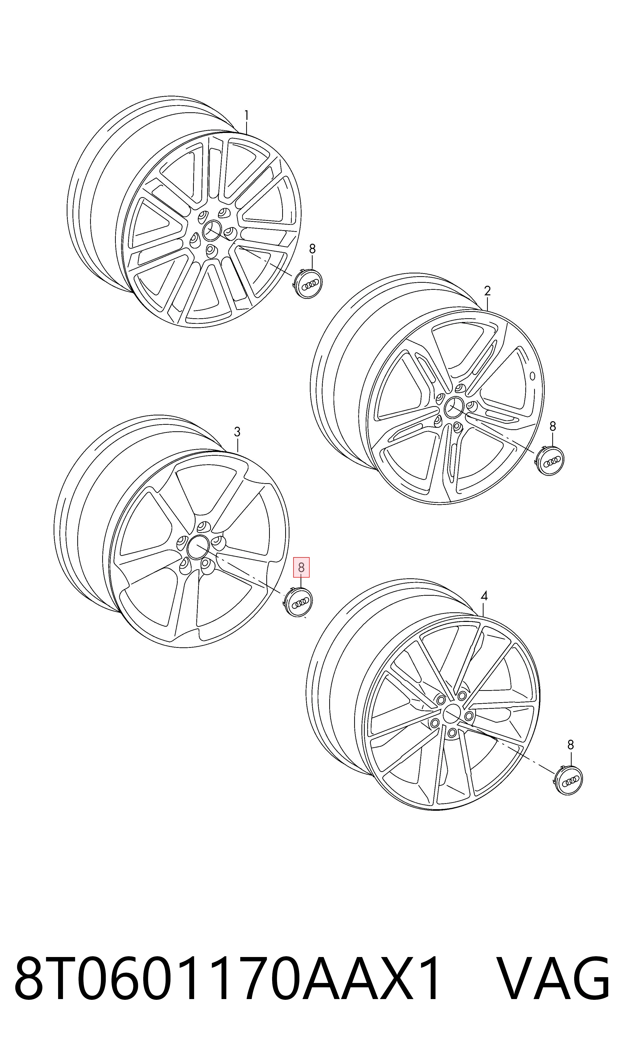 8T0601170AAX1 VAG 