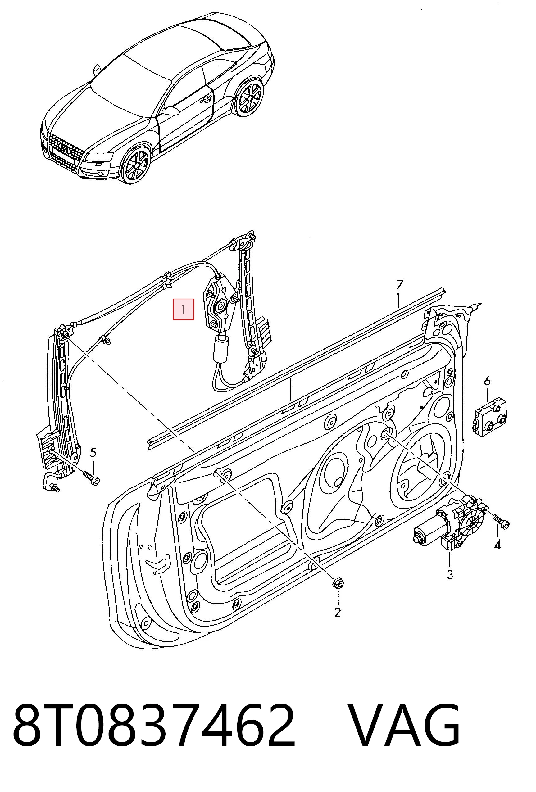 Стеклоподъемник передней правой двери Magneti Marelli AC1736 цена, от 70.23 USD