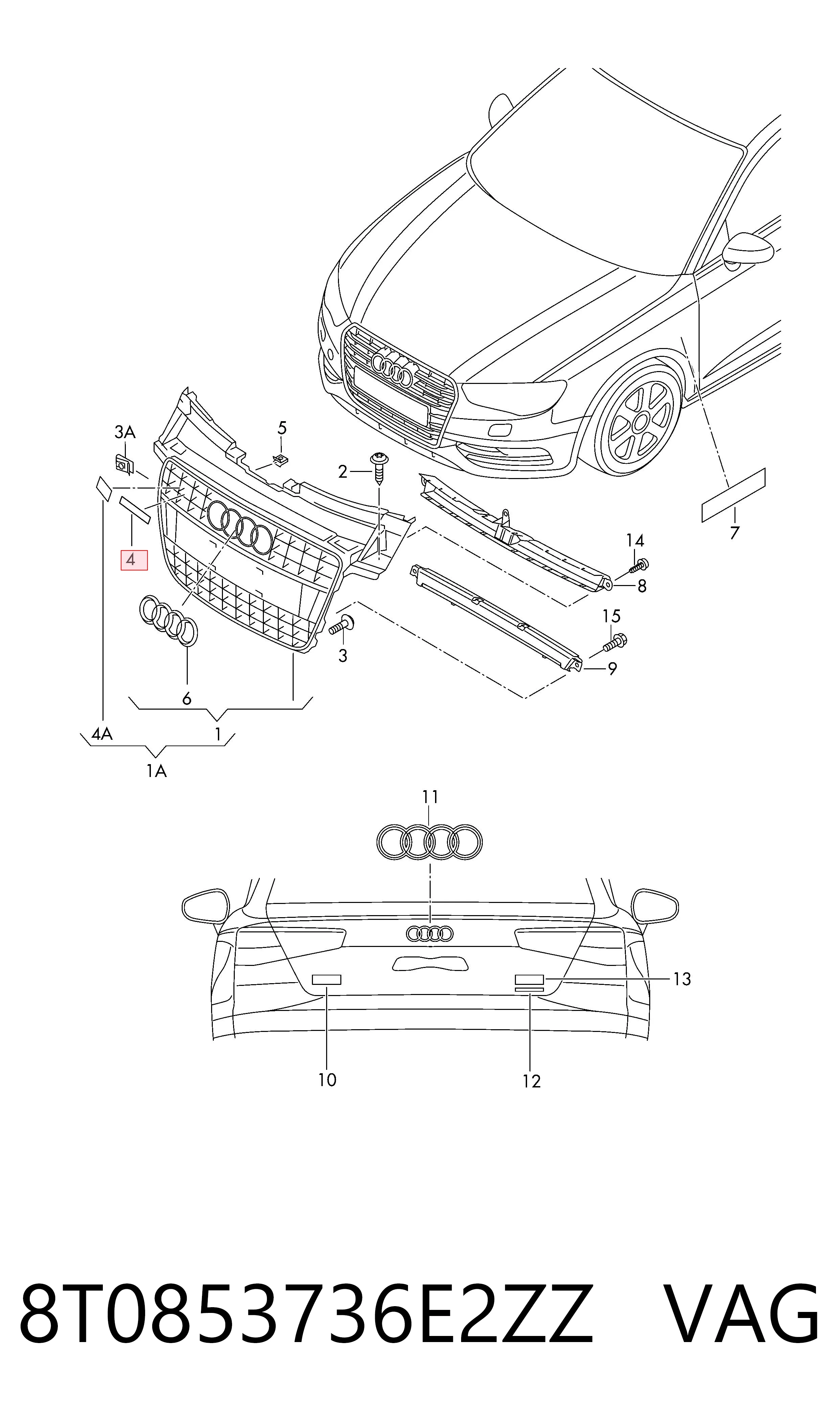  VAG 8T0853736E2ZZ цена, от 16.95 USD
