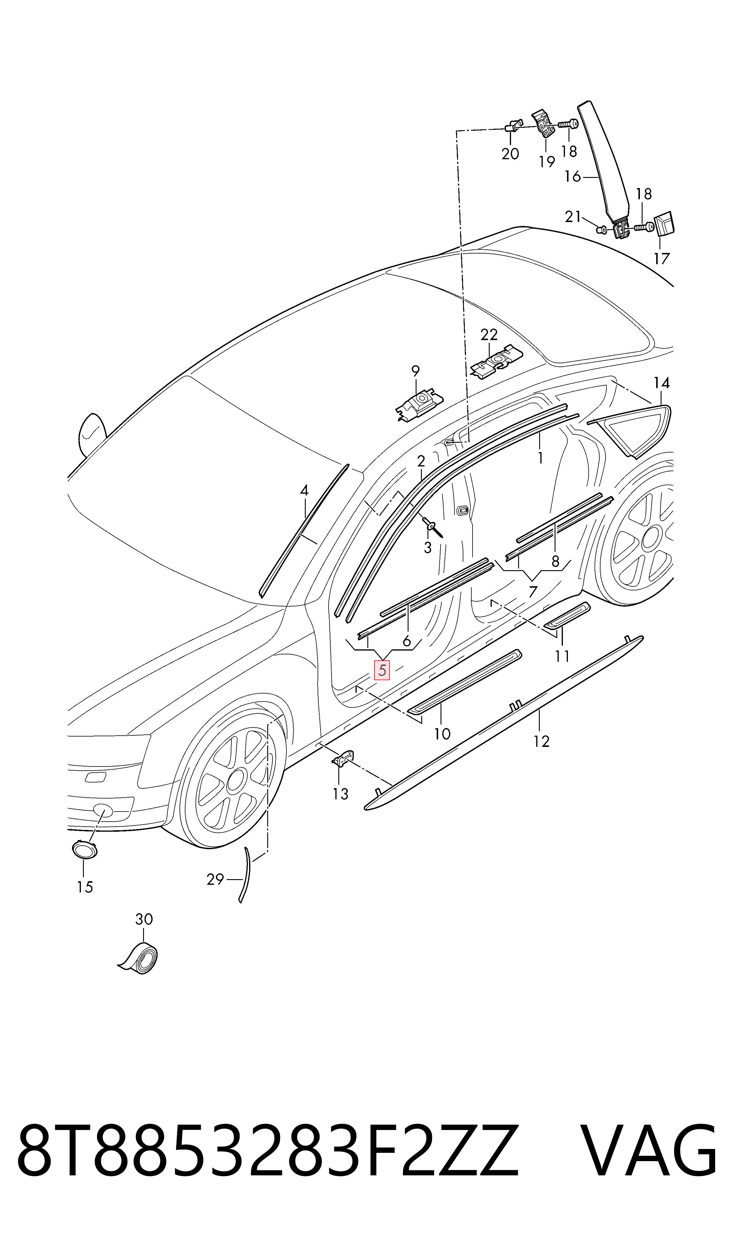 8T8853283F2ZZ VAG 