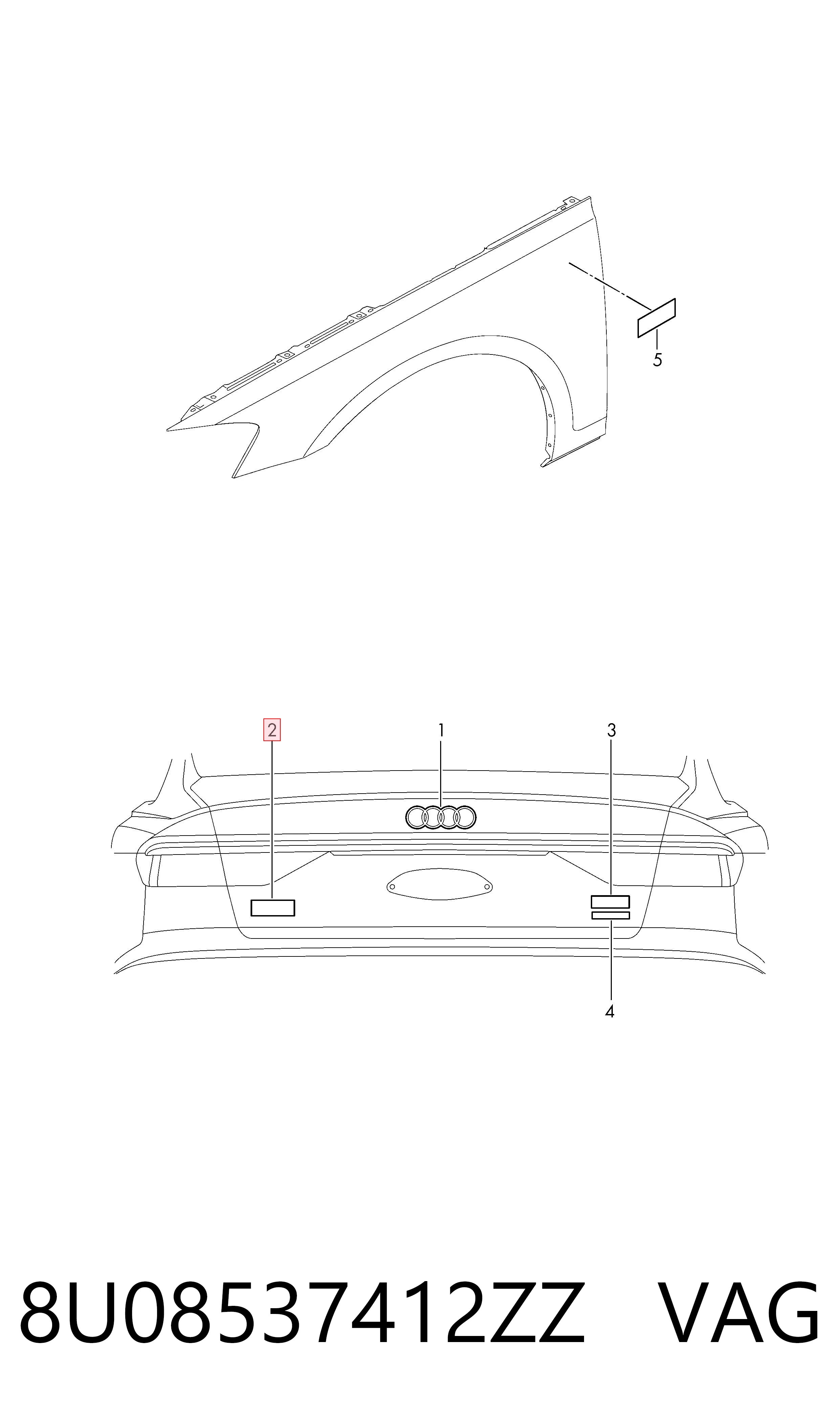  VAG 8U08537412ZZ цена, от 8.24 USD