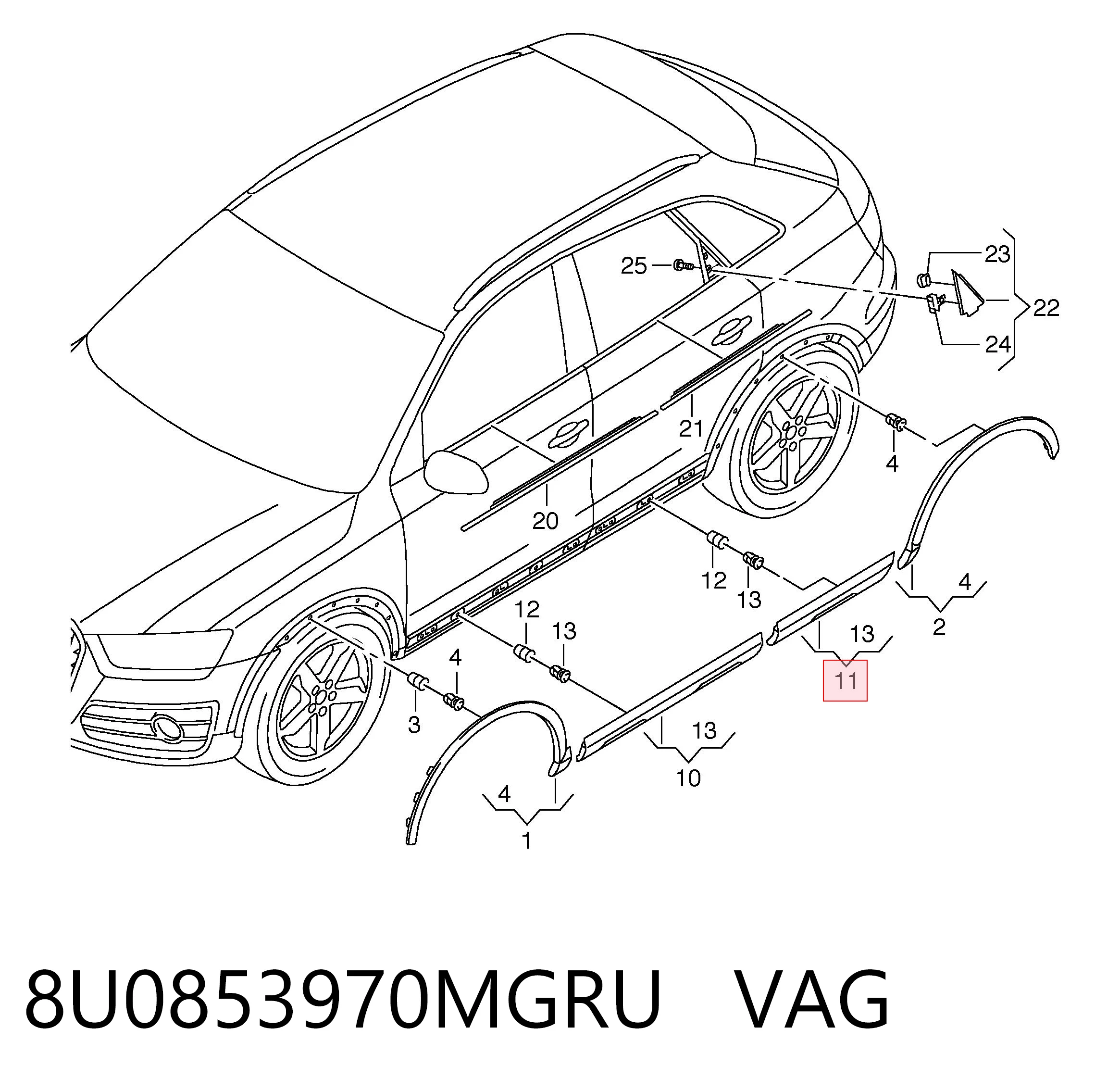8U0853970MGRU VAG 