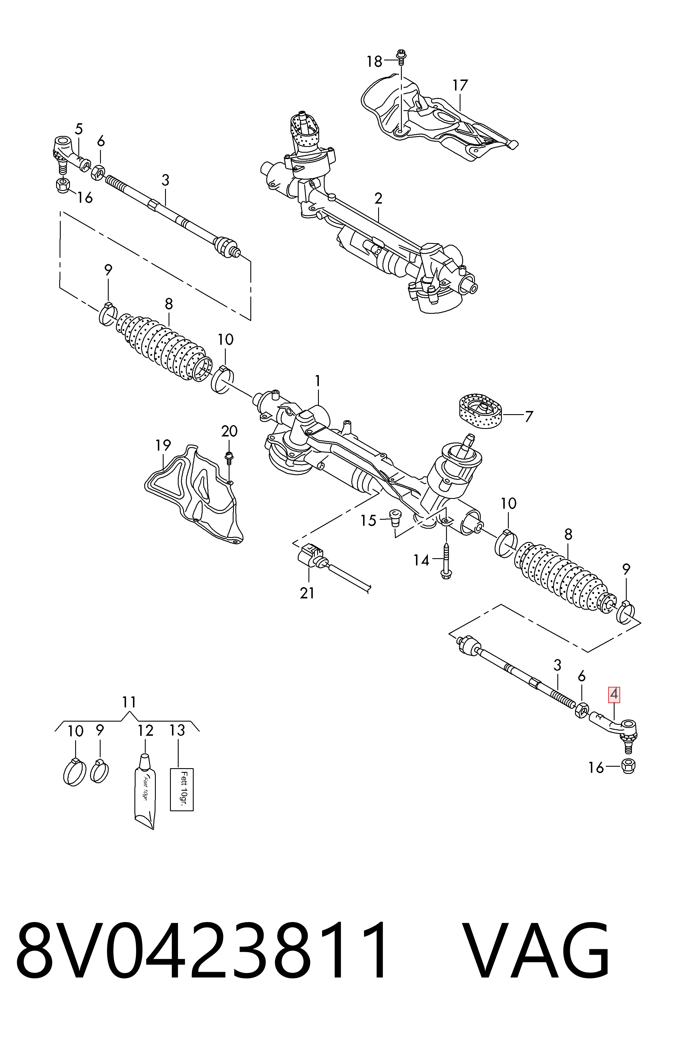 Наконечник рулевой тяги Lemforder 42924