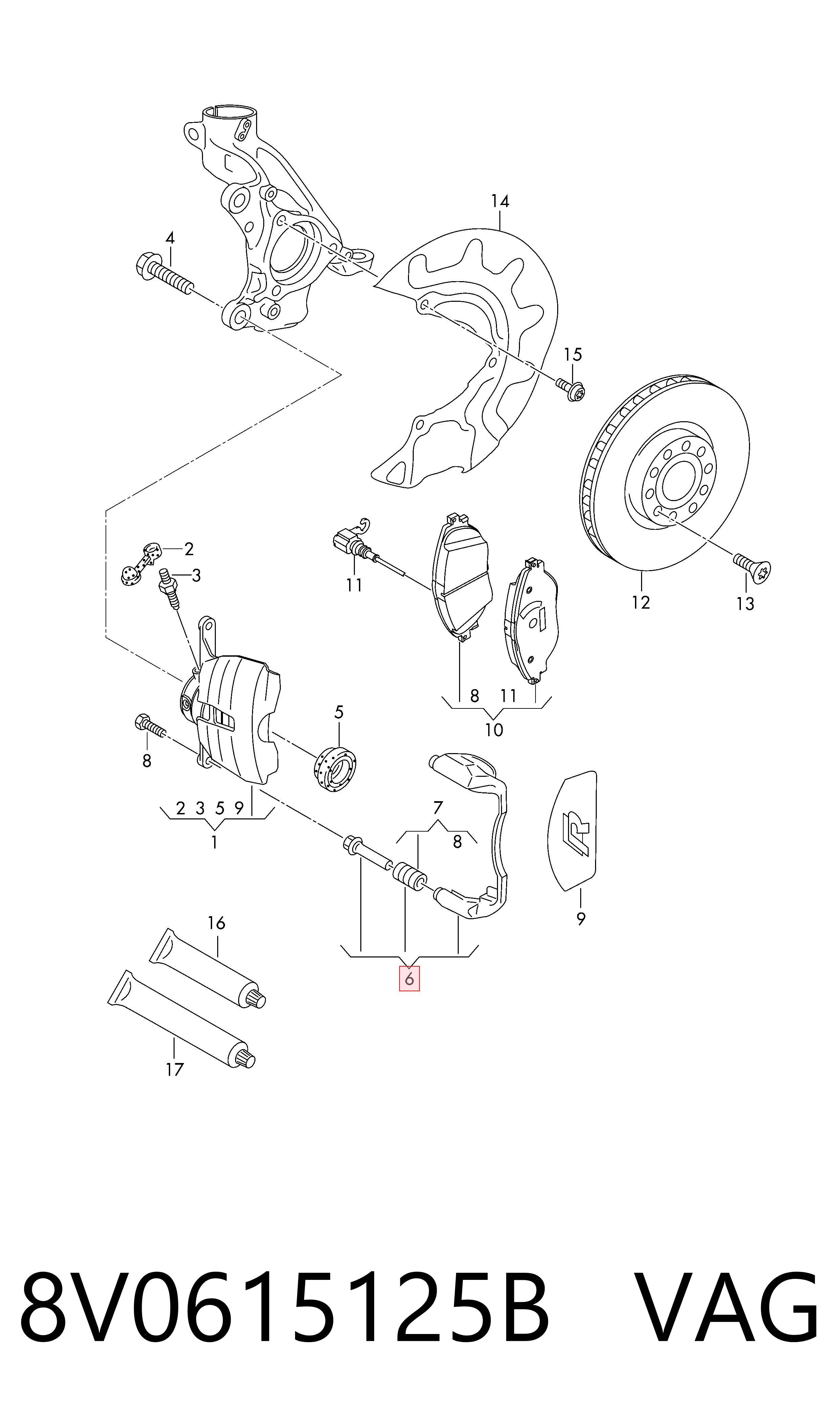 8V0615125B VAG 