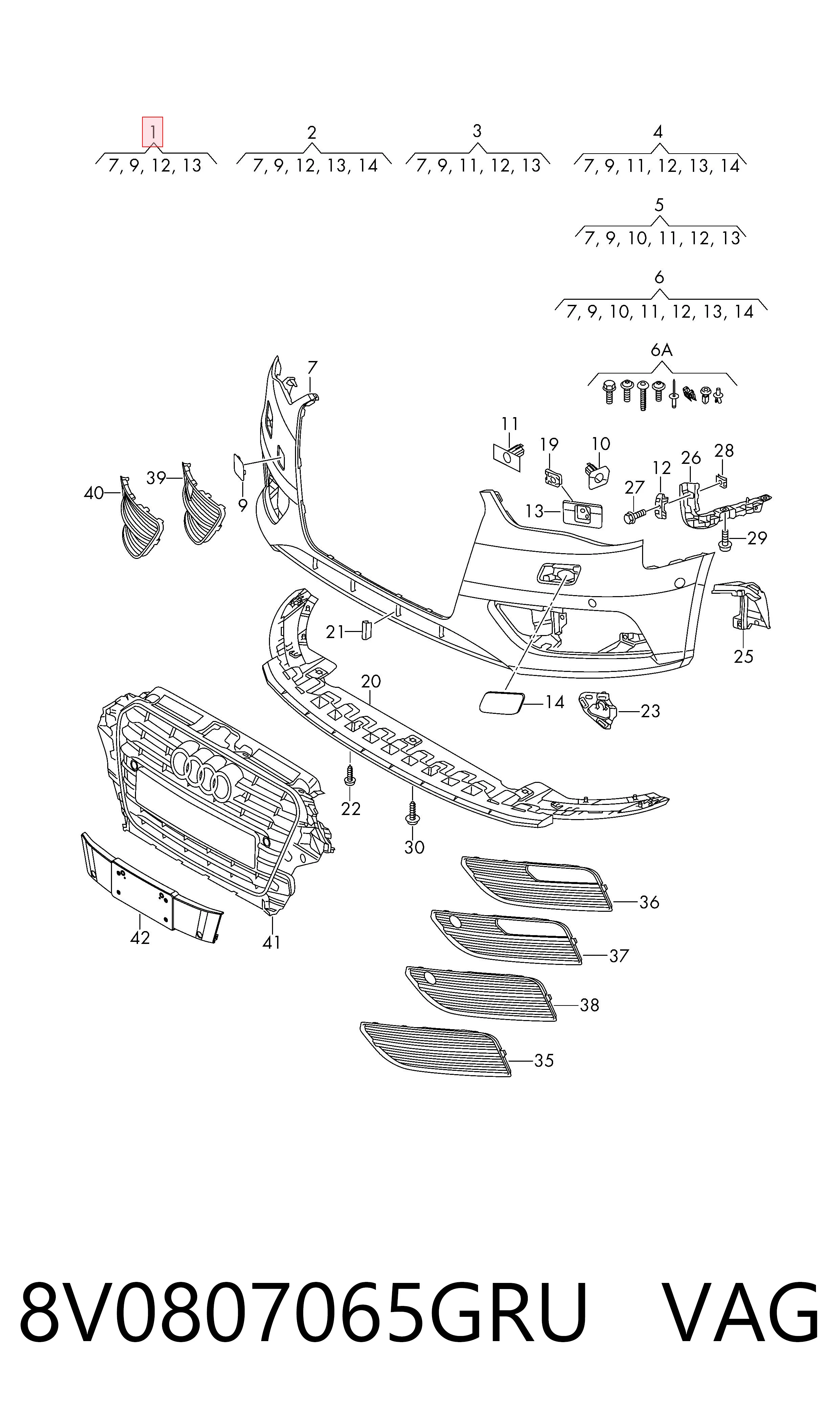 Бампер передний Polcar 13C107