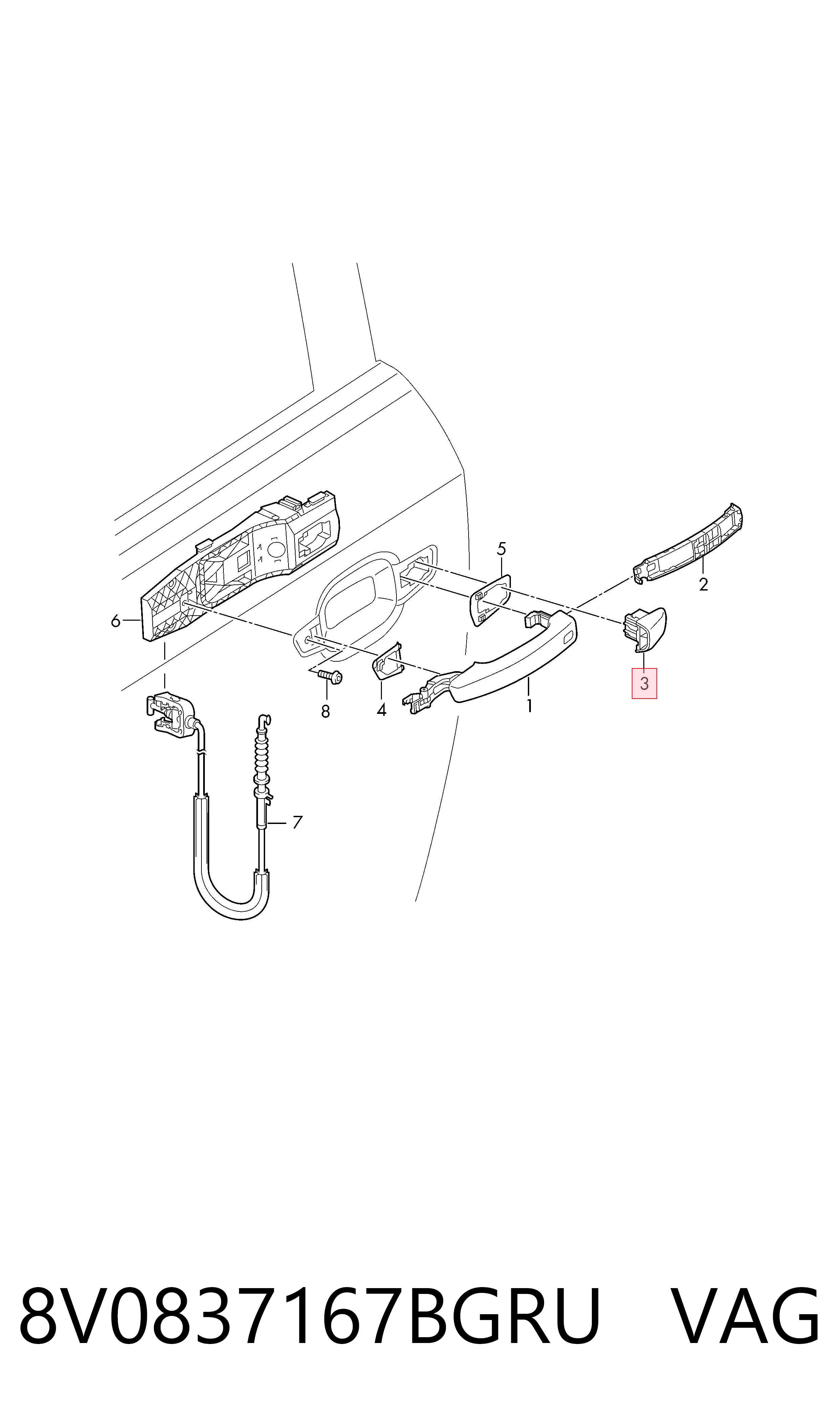  VAG 8V0837167BGRU цена, от 4.24 USD