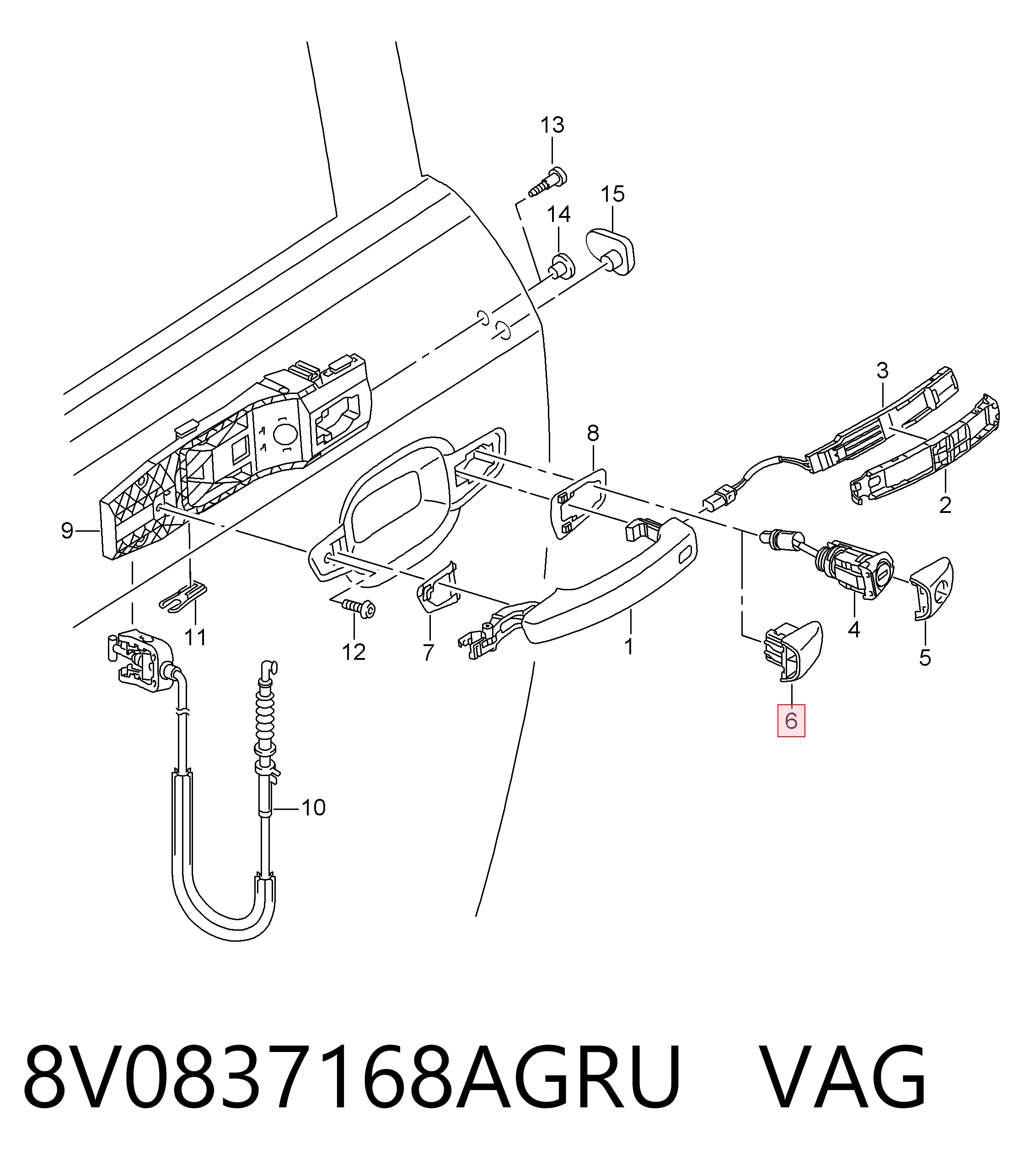 8V0837168AGRU VAG 