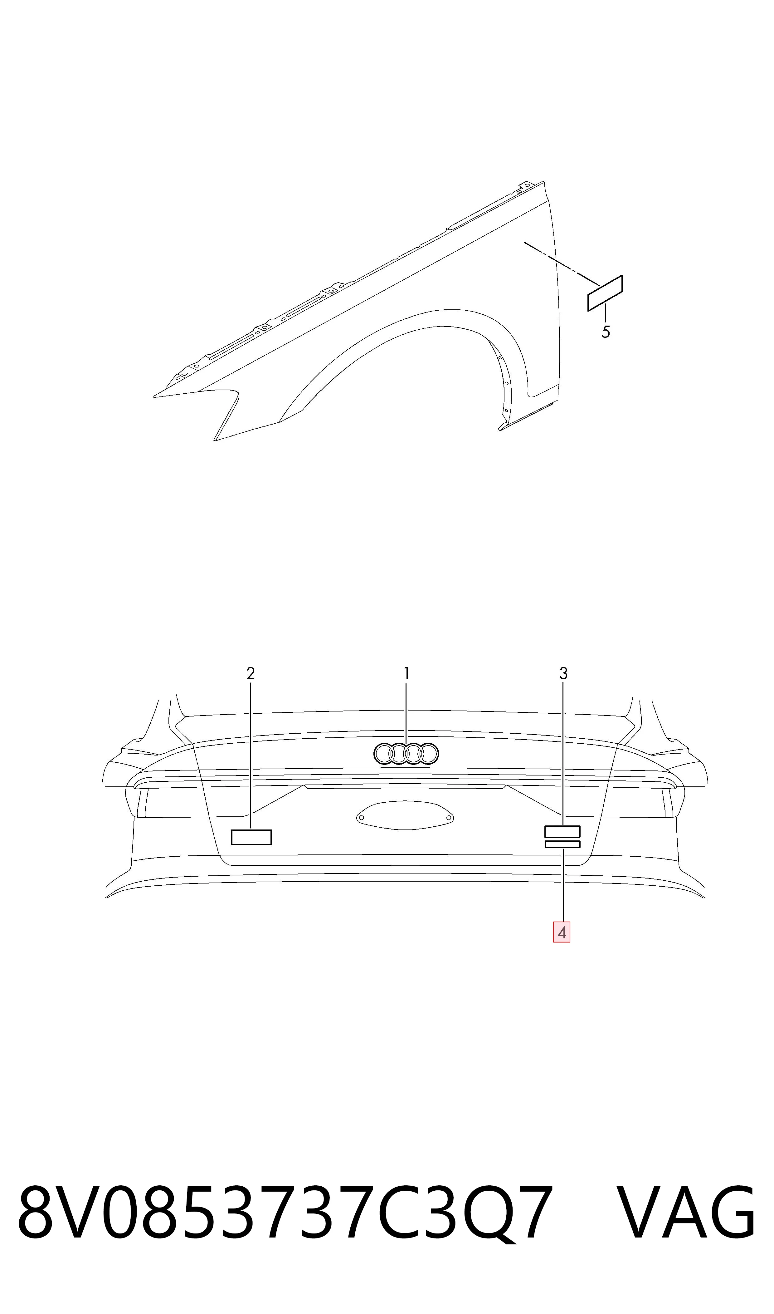  VAG 8V0853737C3Q7 цена, от 5.08 USD