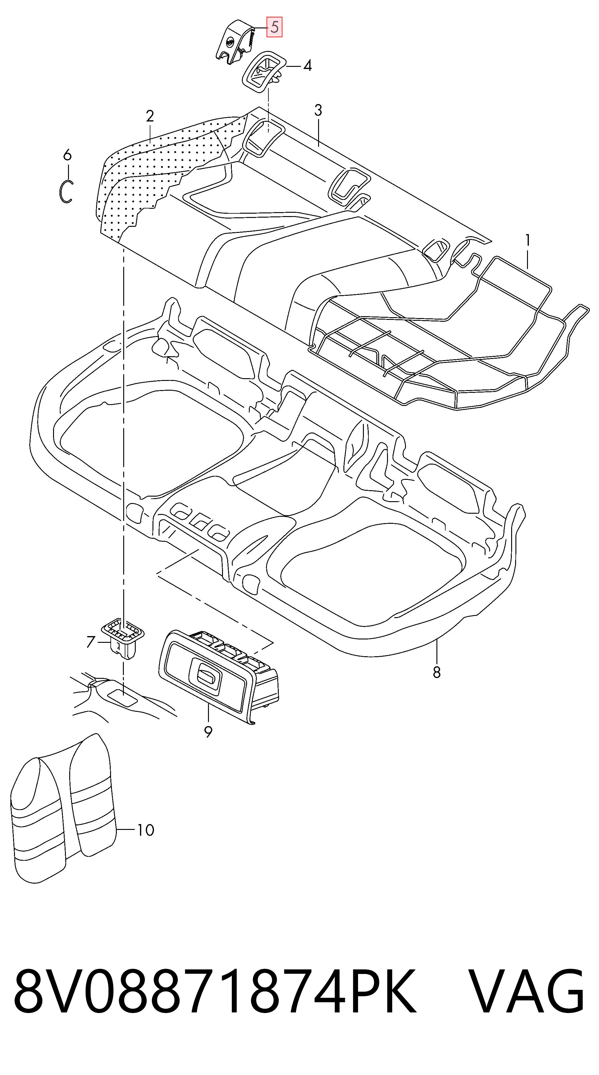 8V08871874PK VAG 