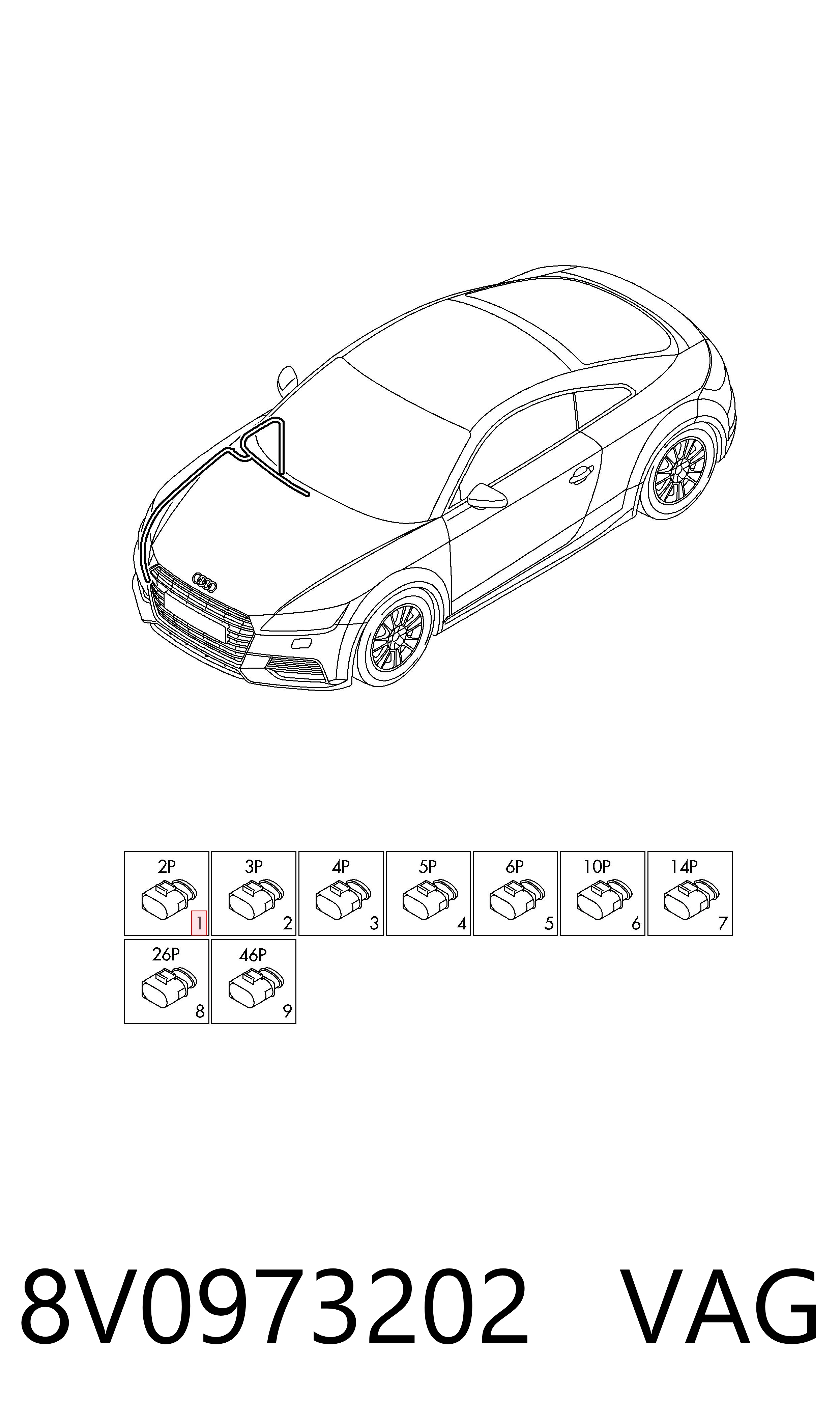  VAG 8V0973202 цена, от 48.85 USD