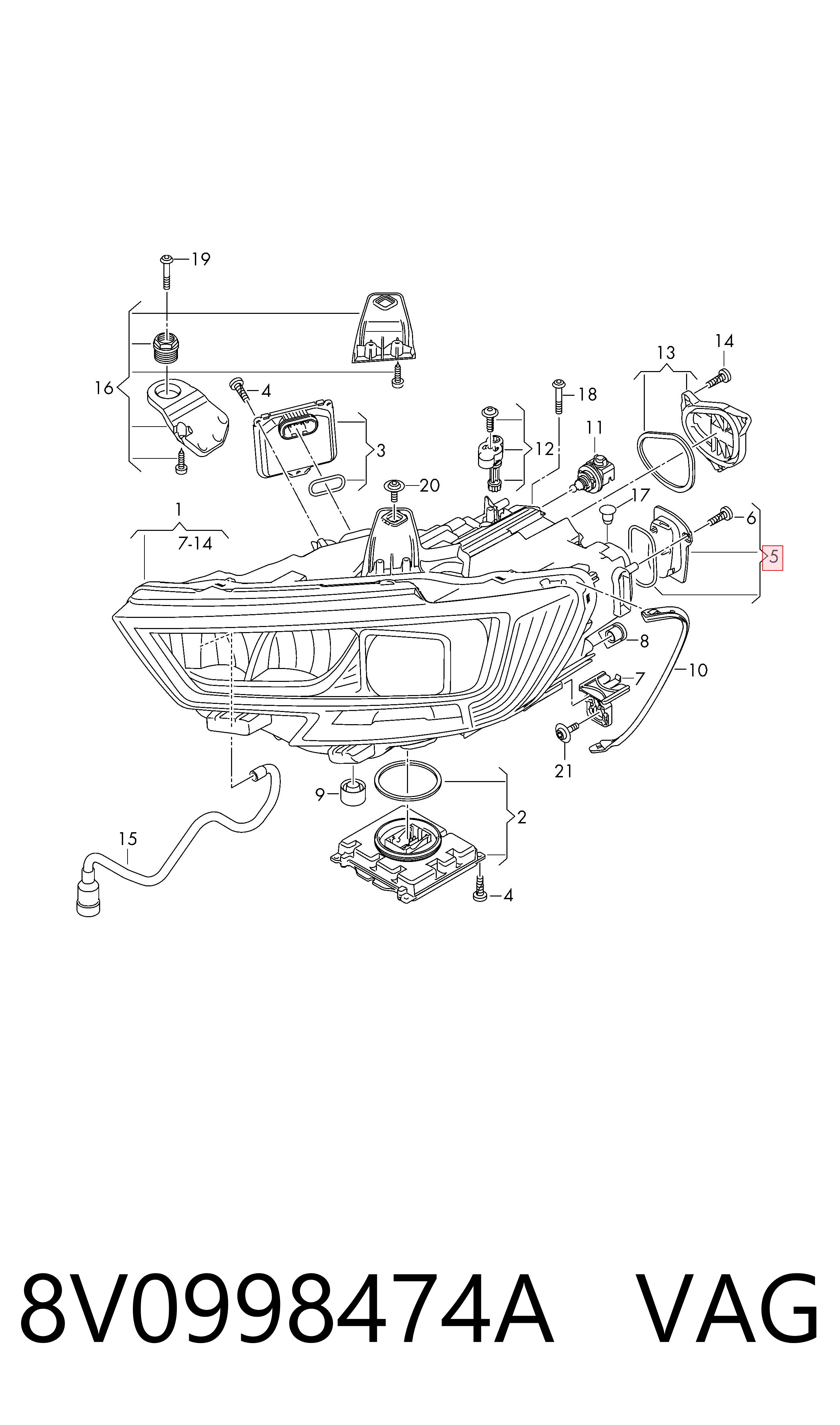  VAG 8V0998474A цена, от 31.04 USD