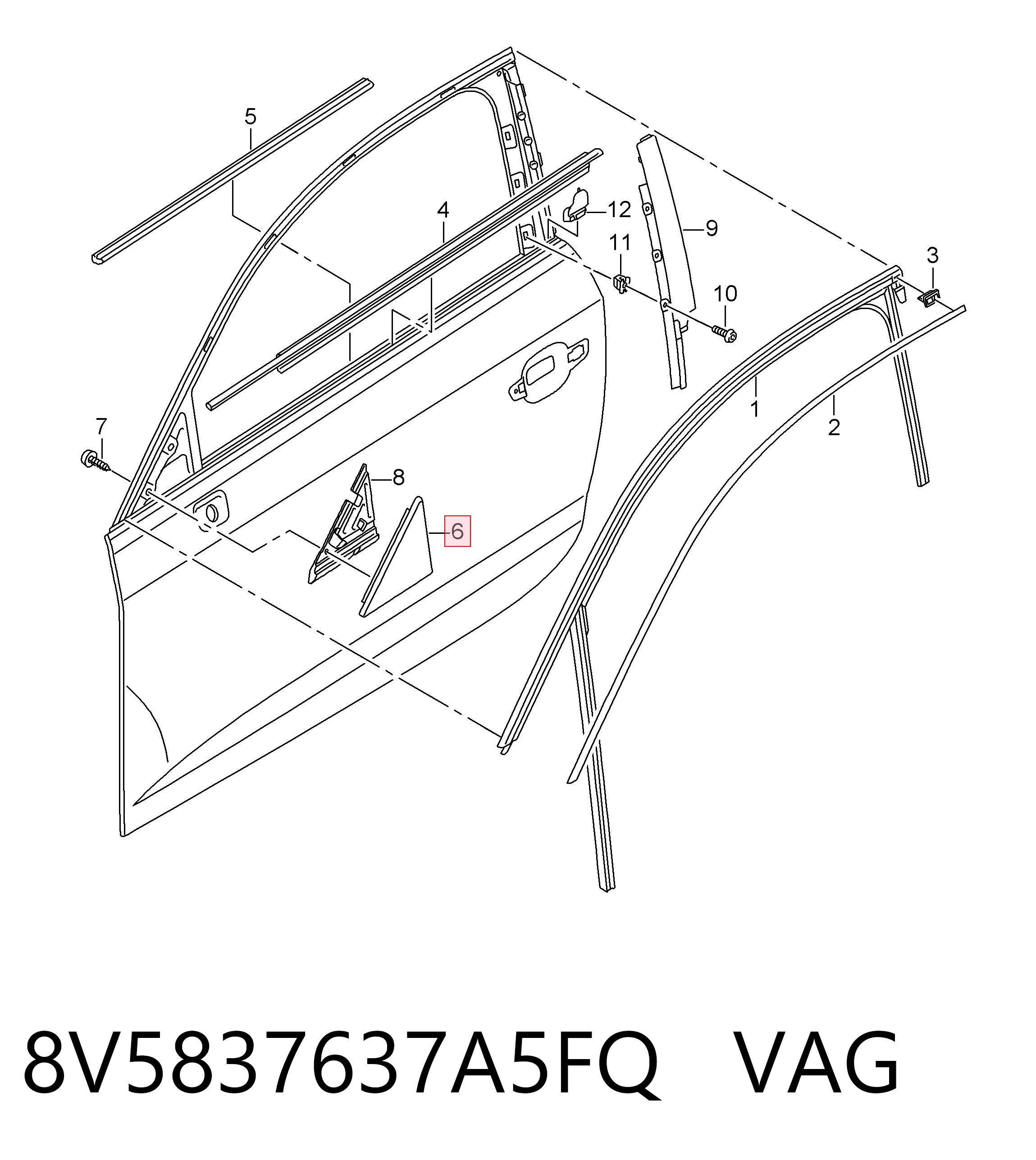 8V5837637A5FQ VAG 