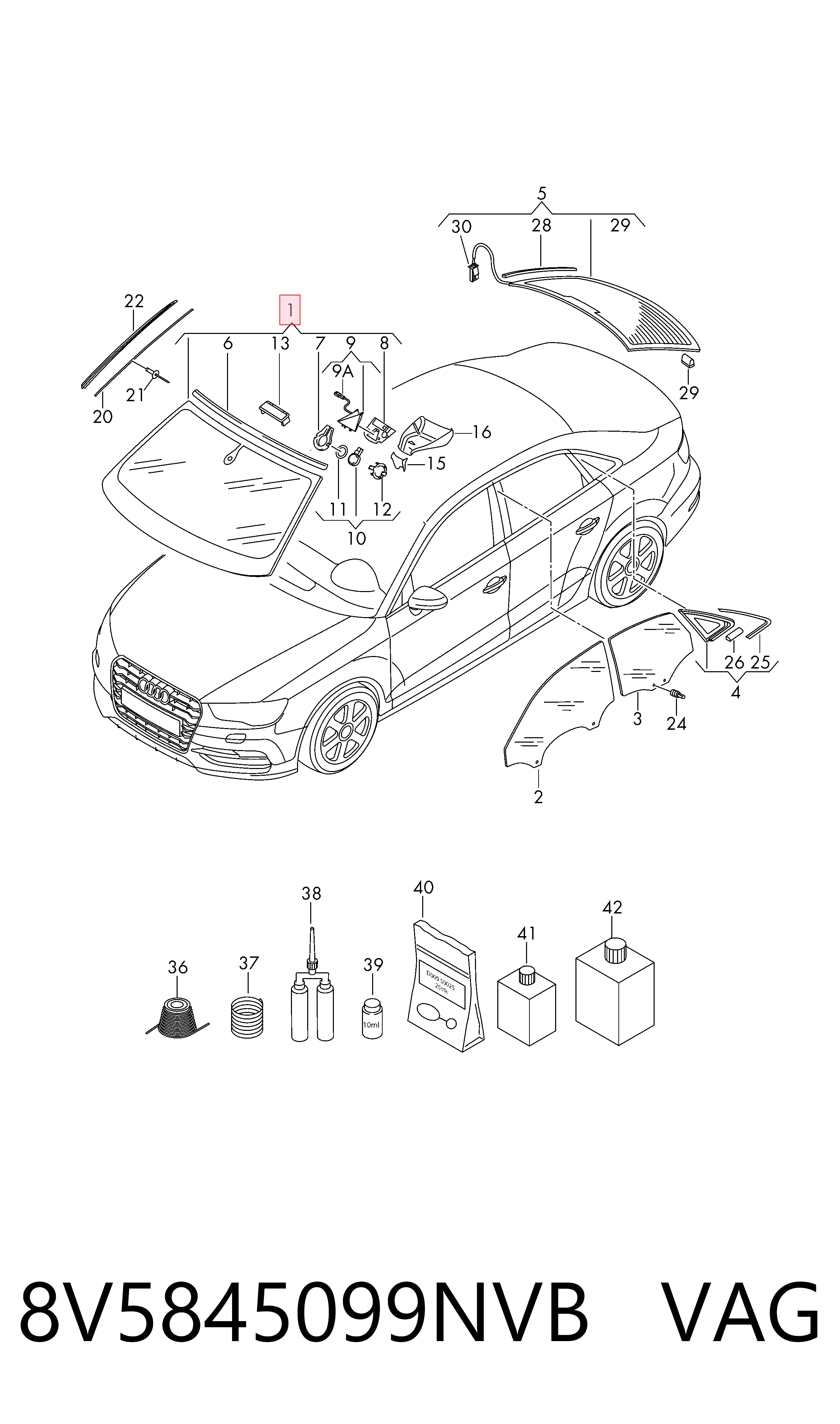 ST400110 AGC Автостекло